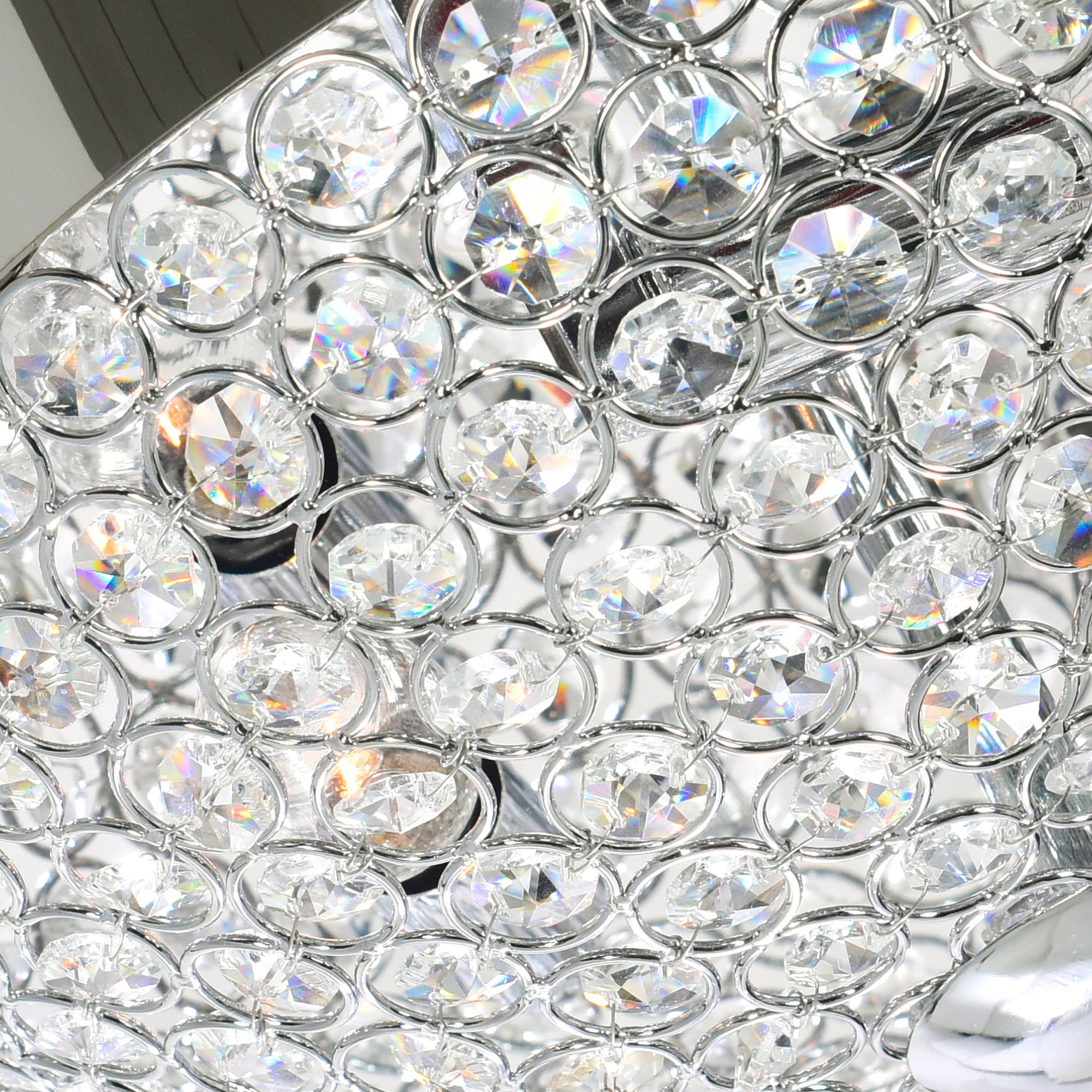 Globe 4 Light 16in Chrome Bowl Flush Mount - CWI Lighting