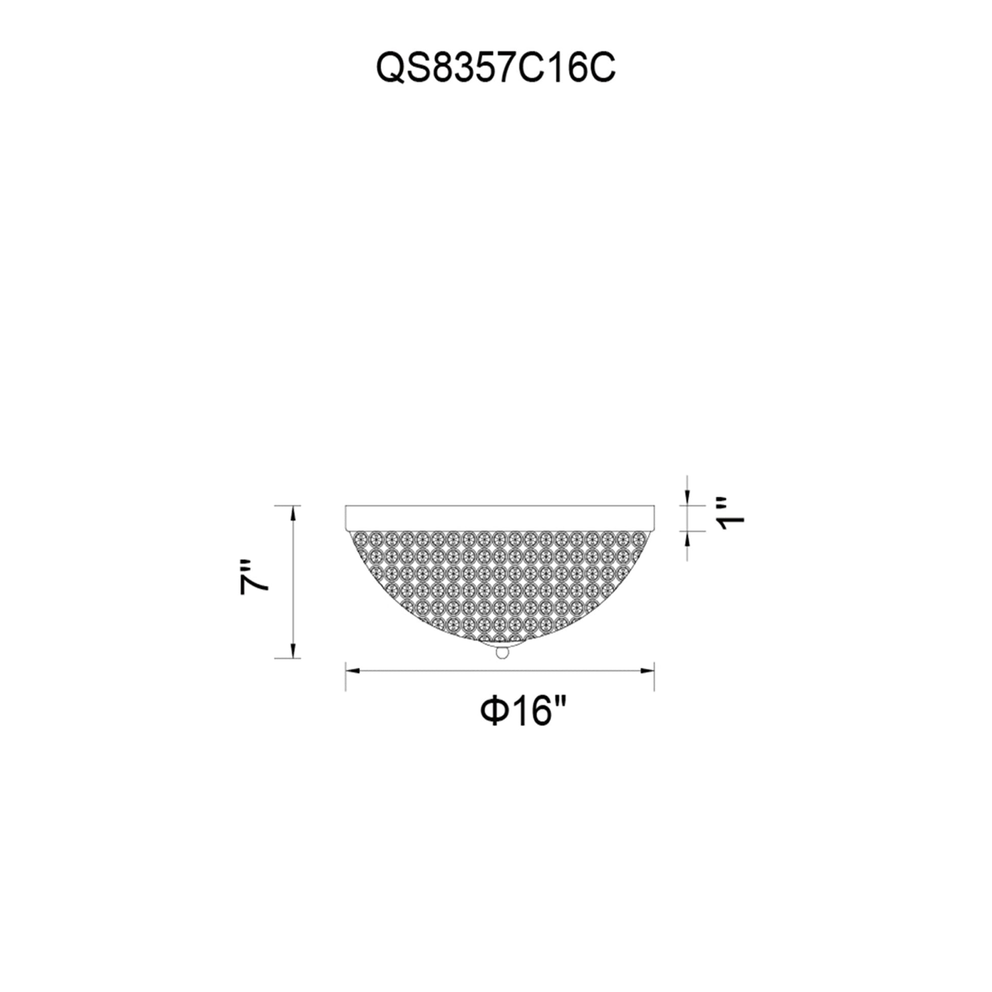 Globe 4 Light 16in Chrome Bowl Flush Mount - CWI Lighting