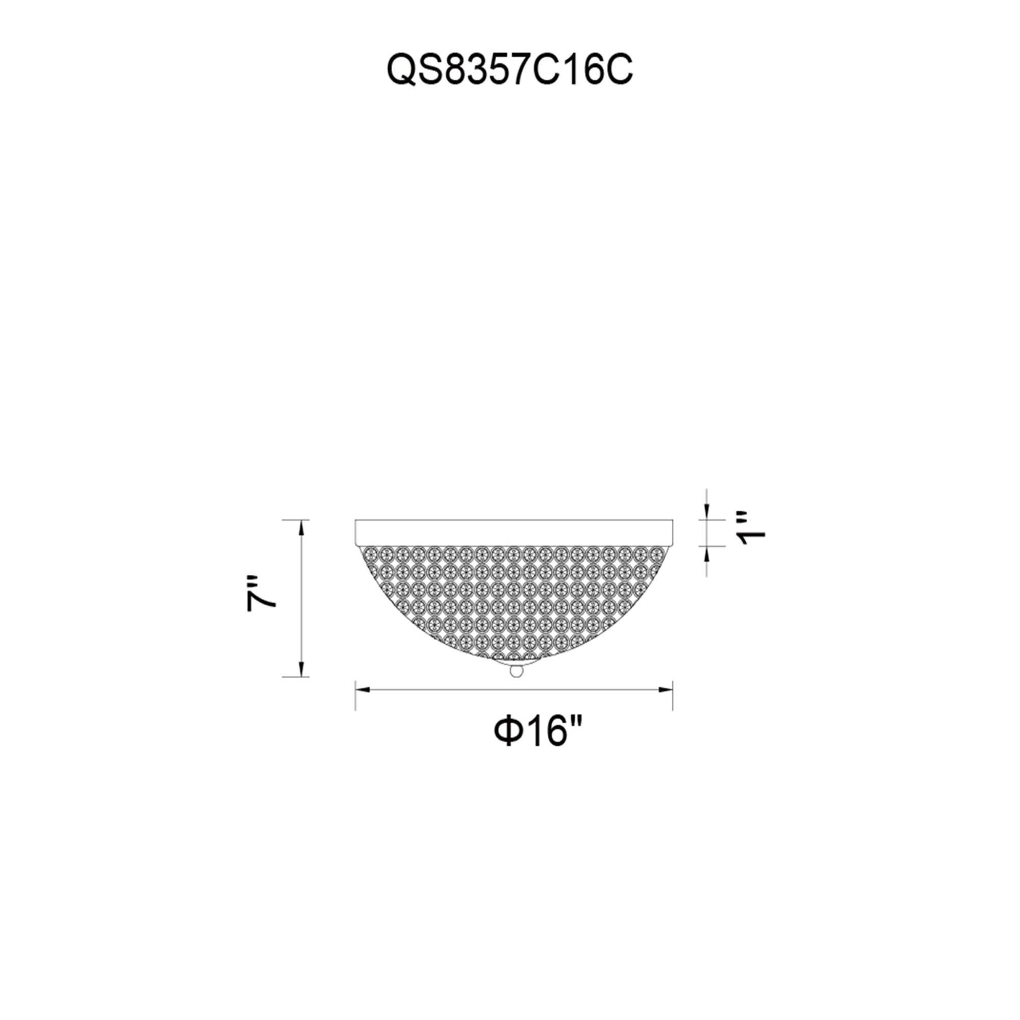 Globe 4 Light 16in Chrome Bowl Flush Mount - CWI Lighting