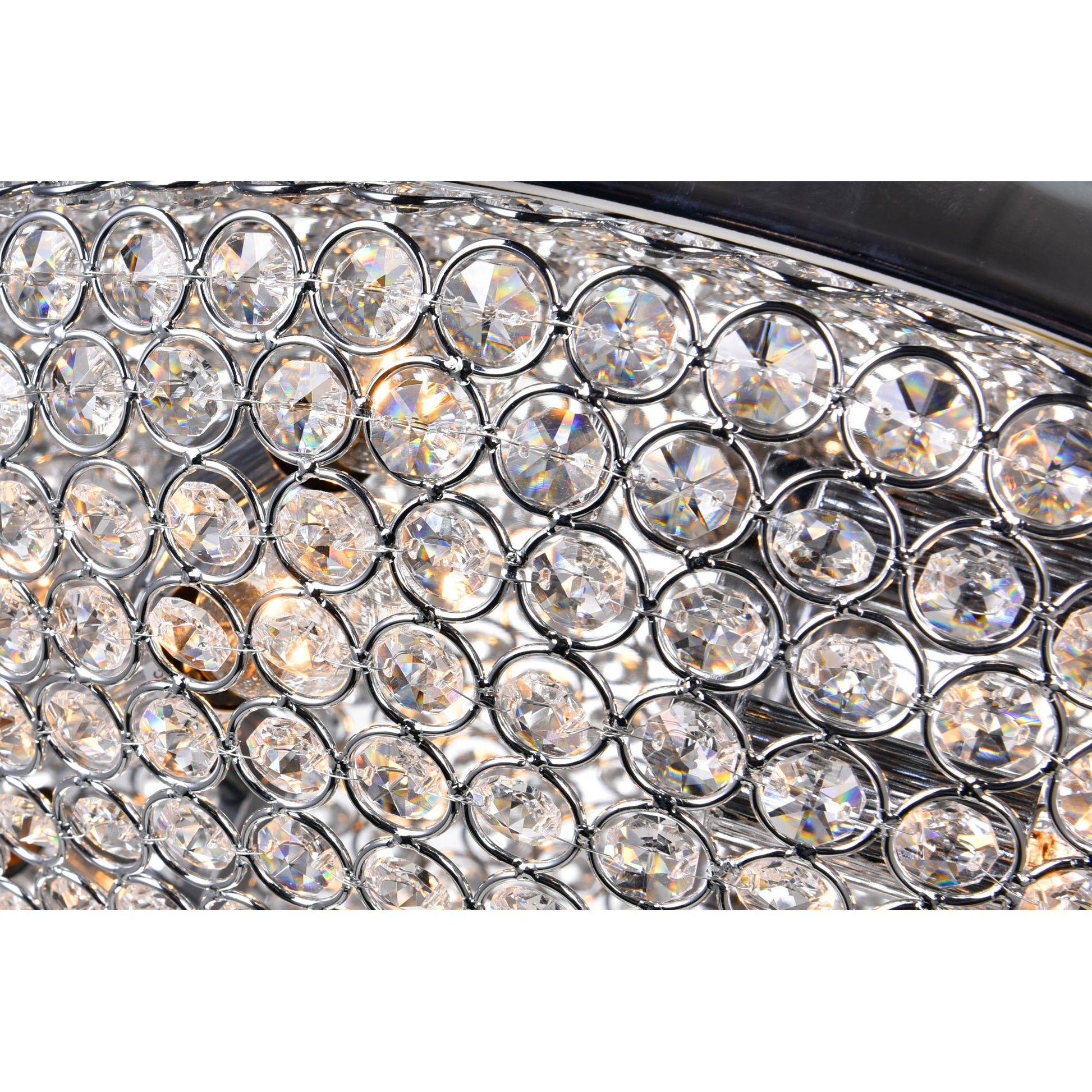 Globe 6 Light 20in Chrome Bowl Flush Mount - CWI Lighting