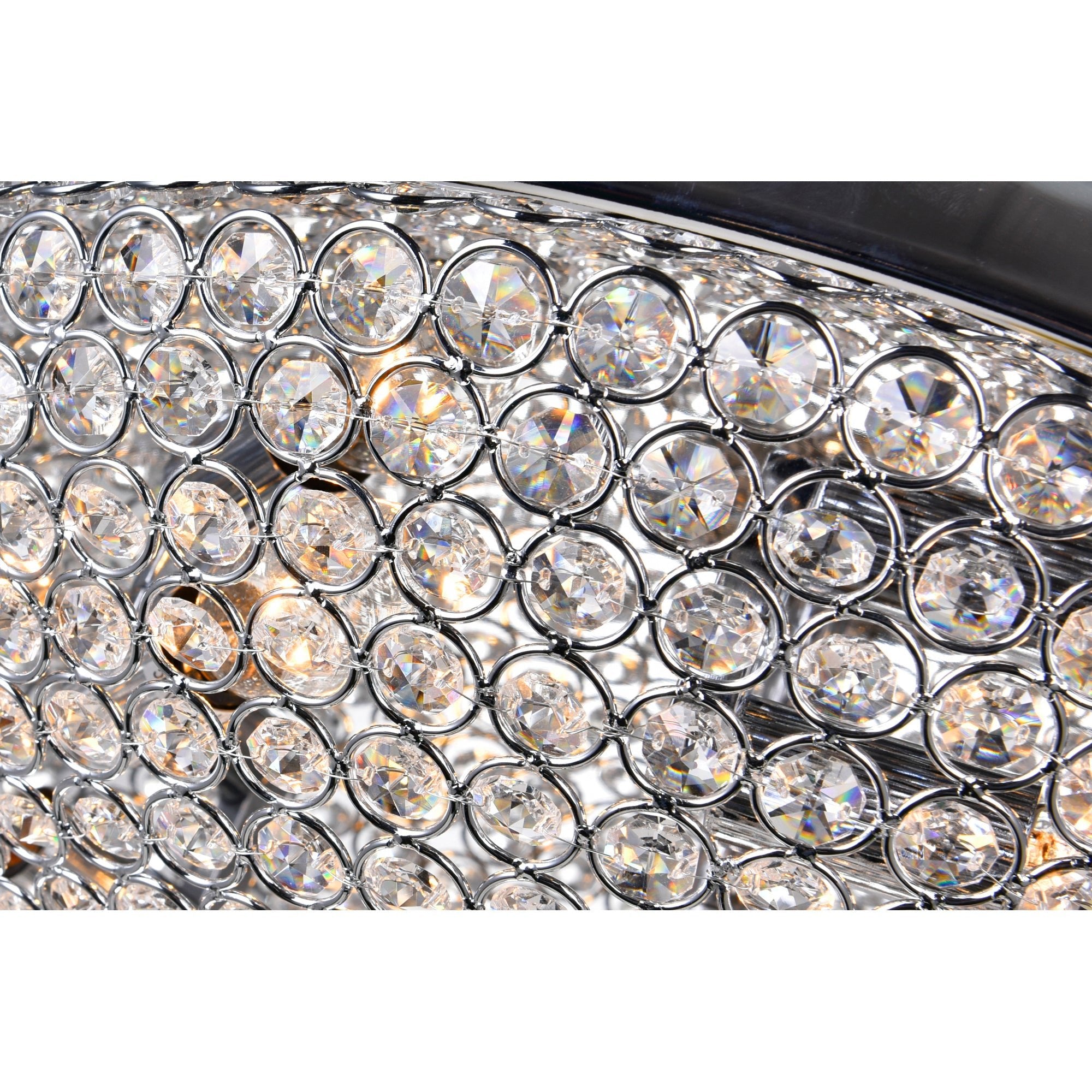 Globe 6 Light 20in Chrome Bowl Flush Mount - CWI Lighting