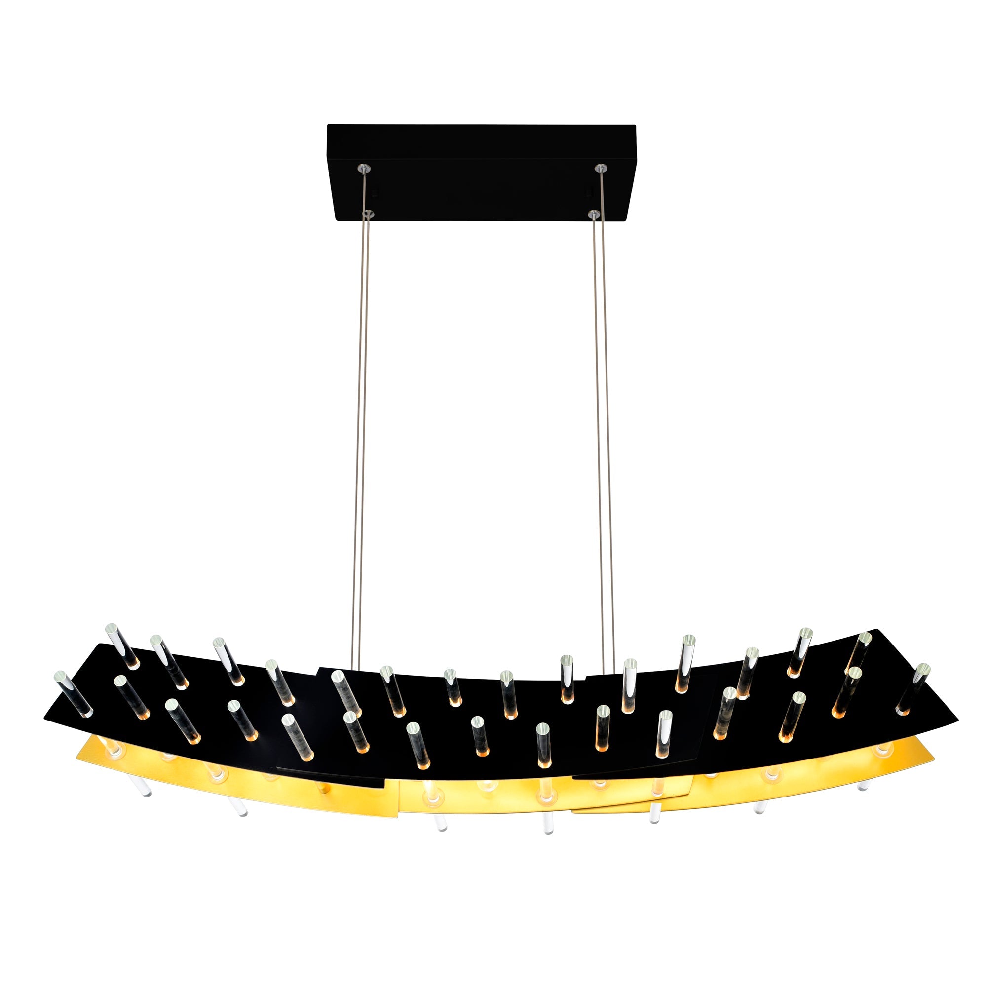 Gondola LED Chandelier With Black Finish - CWI Lighting