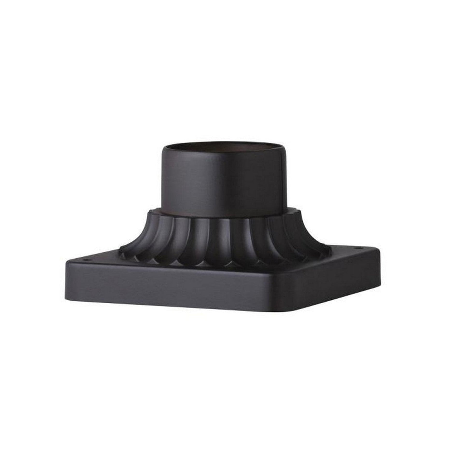 Granville 3.25" Black Outdoor Pier Mount Base - CWI Lighting