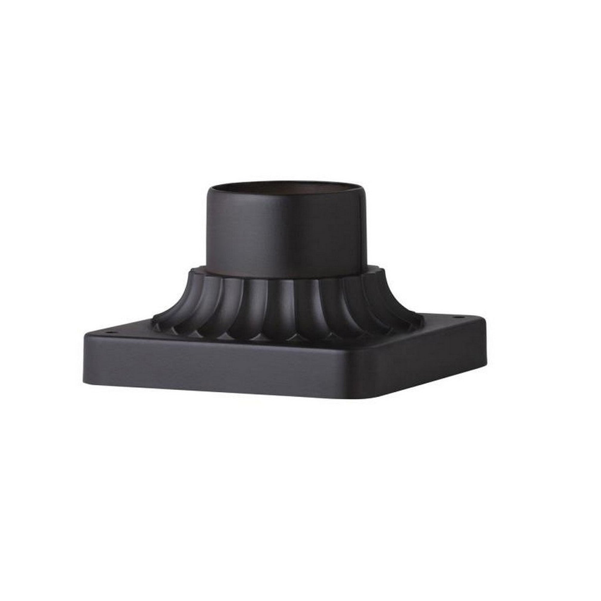 Granville 3.25" Black Outdoor Pier Mount Base - CWI Lighting