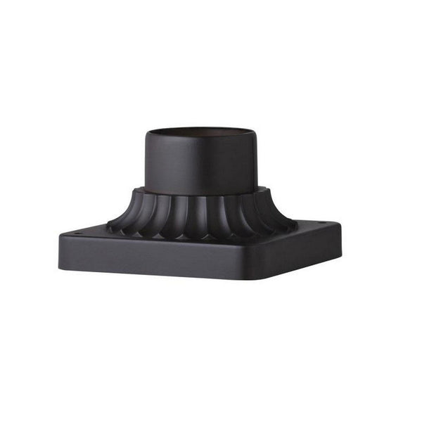 Granville 3.25" Black Outdoor Pier Mount Base - CWI Lighting