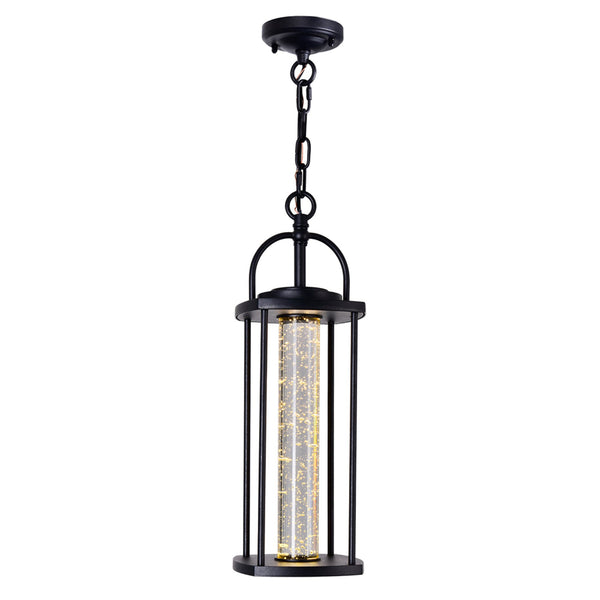Greenwood LED Black Outdoor Pendant - CWI Lighting