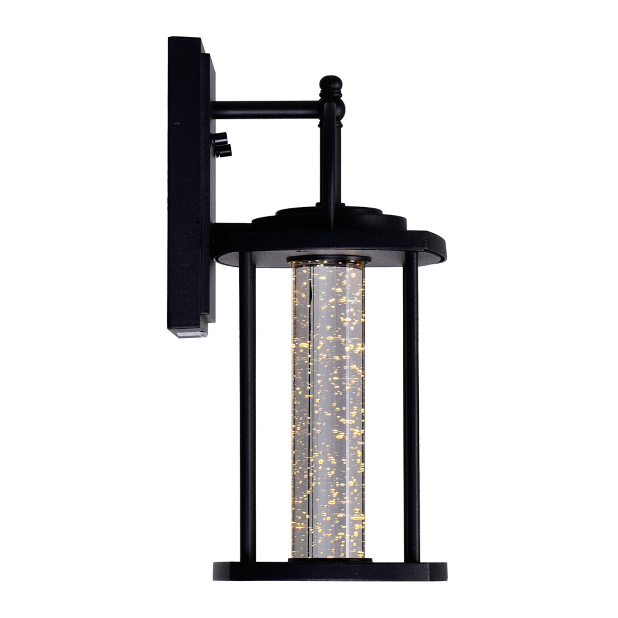 Greenwood LED Black Outdoor Wall Lantern - CWI Lighting