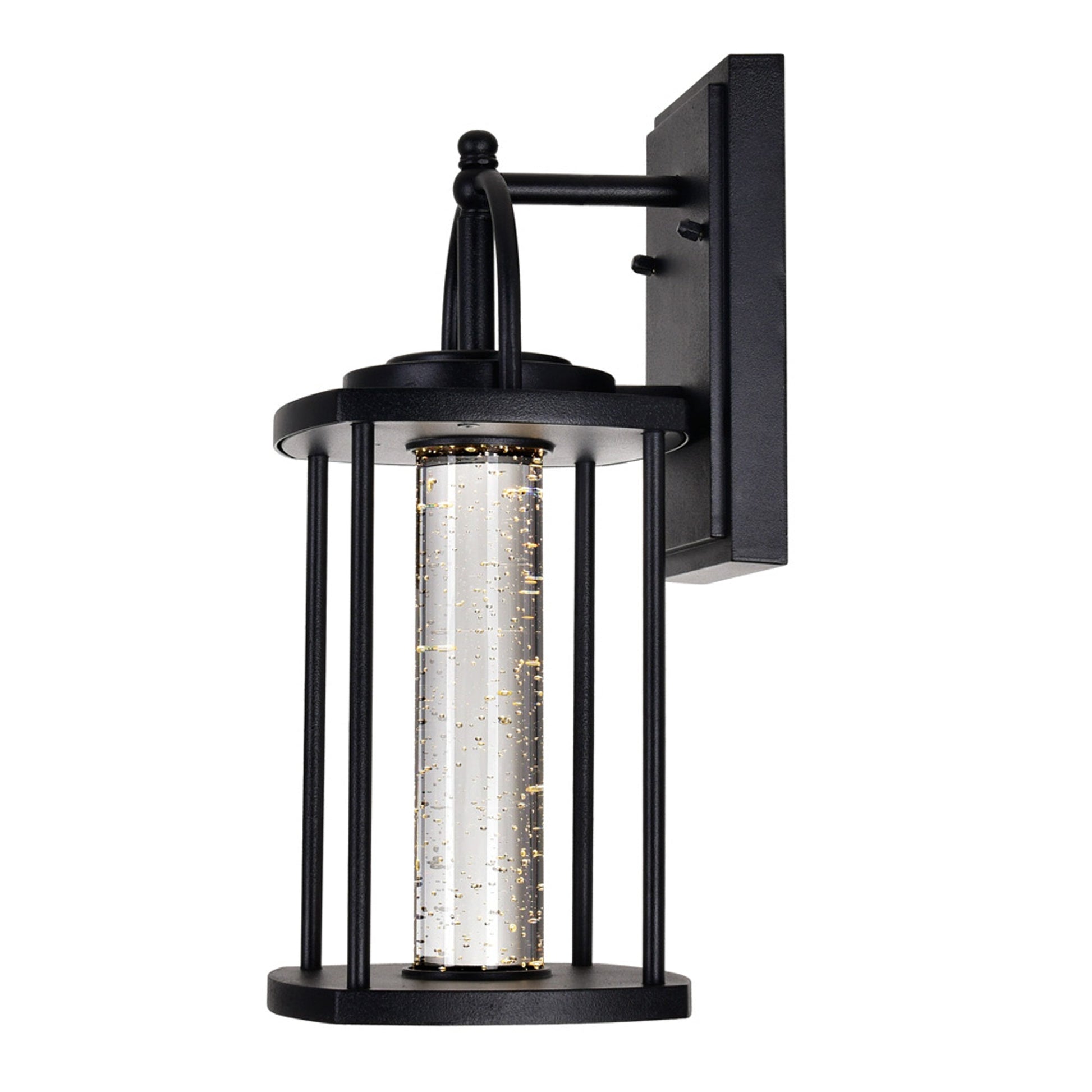 Greenwood LED Black Outdoor Wall Lantern - CWI Lighting