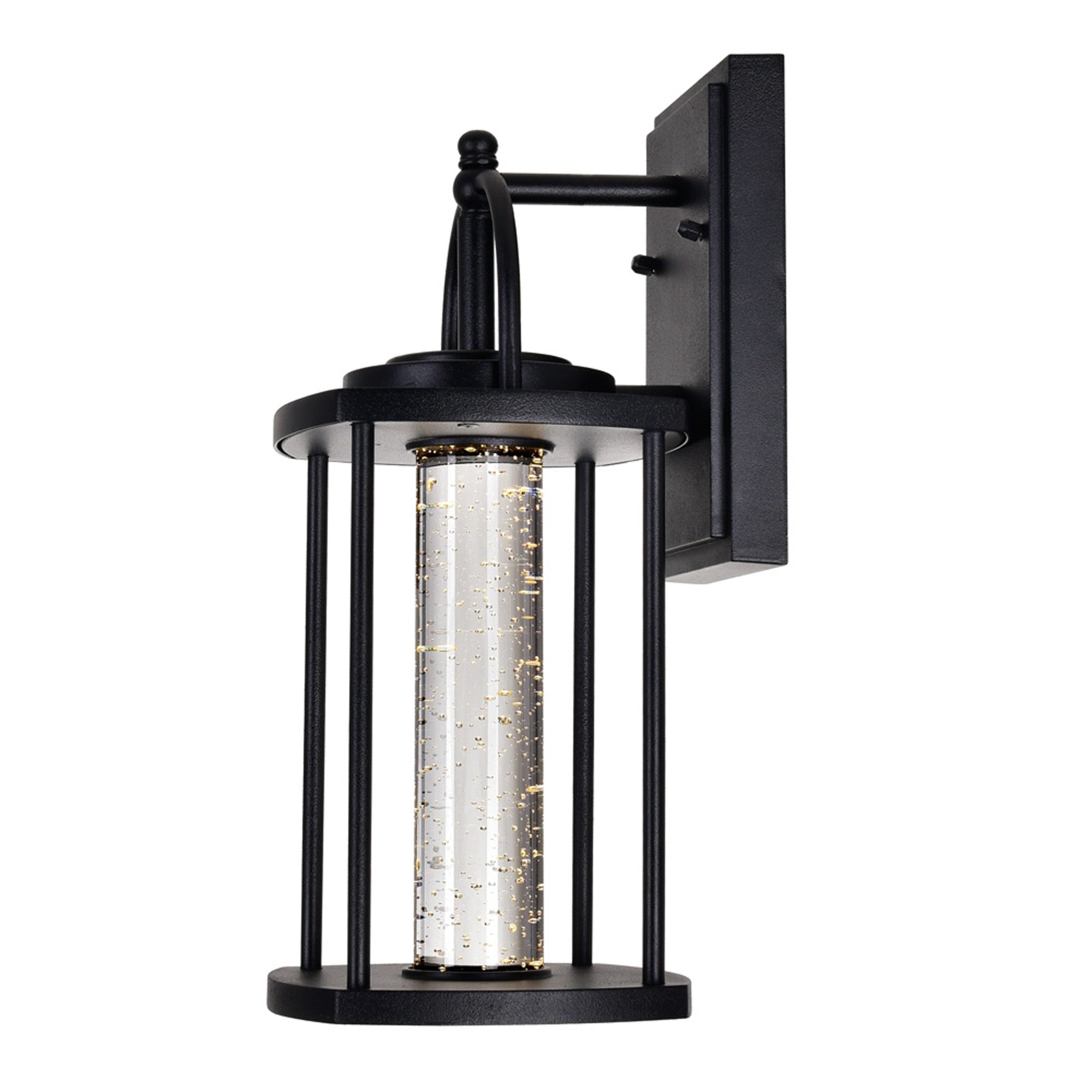 Greenwood LED Black Outdoor Wall Lantern - CWI Lighting