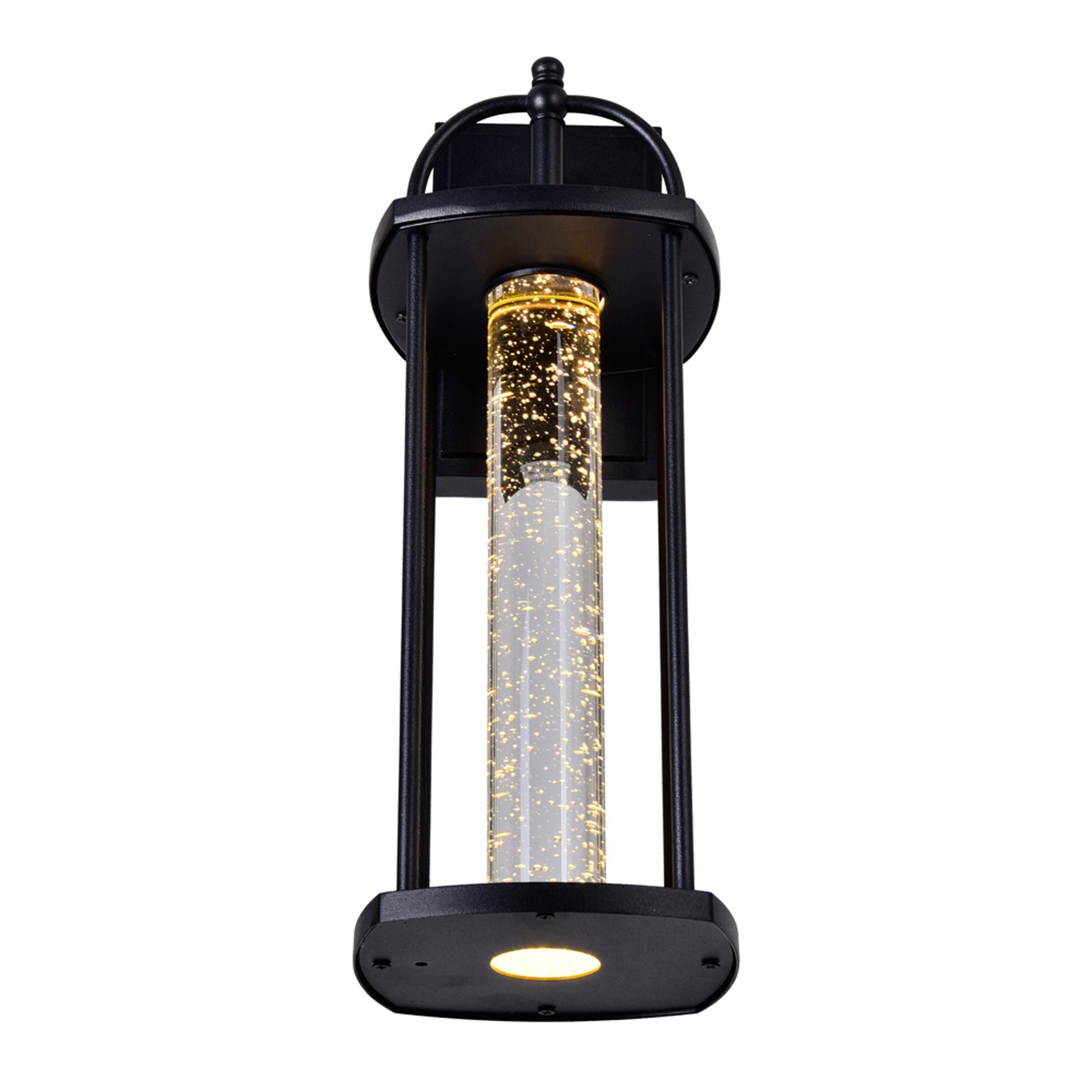 Greenwood LED Black Outdoor Wall Lantern - CWI Lighting