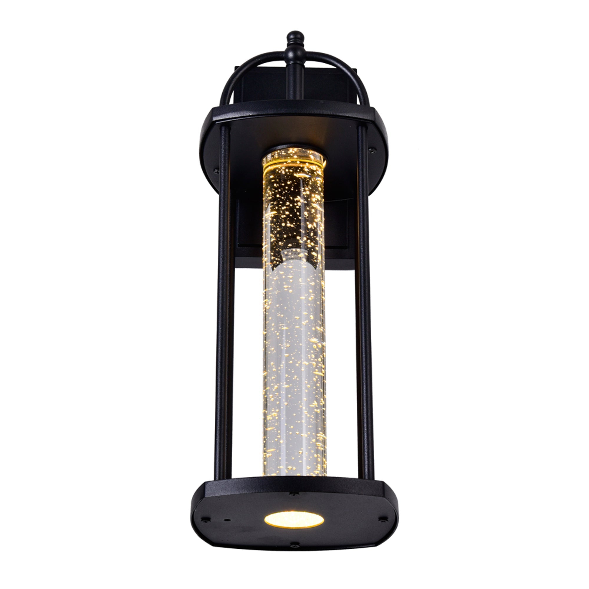 Greenwood LED Black Outdoor Wall Lantern - CWI Lighting