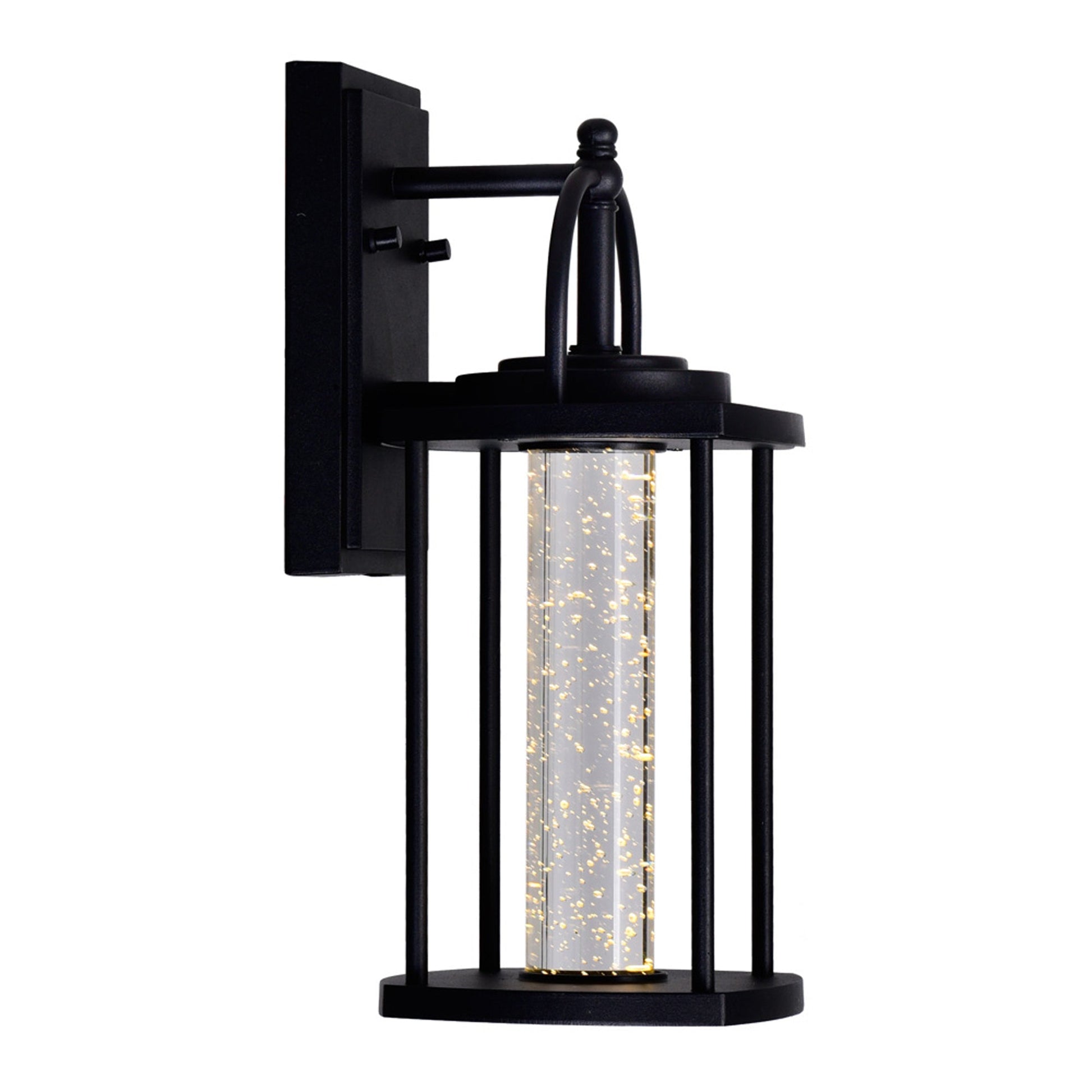 Greenwood LED Black Outdoor Wall Lantern - CWI Lighting