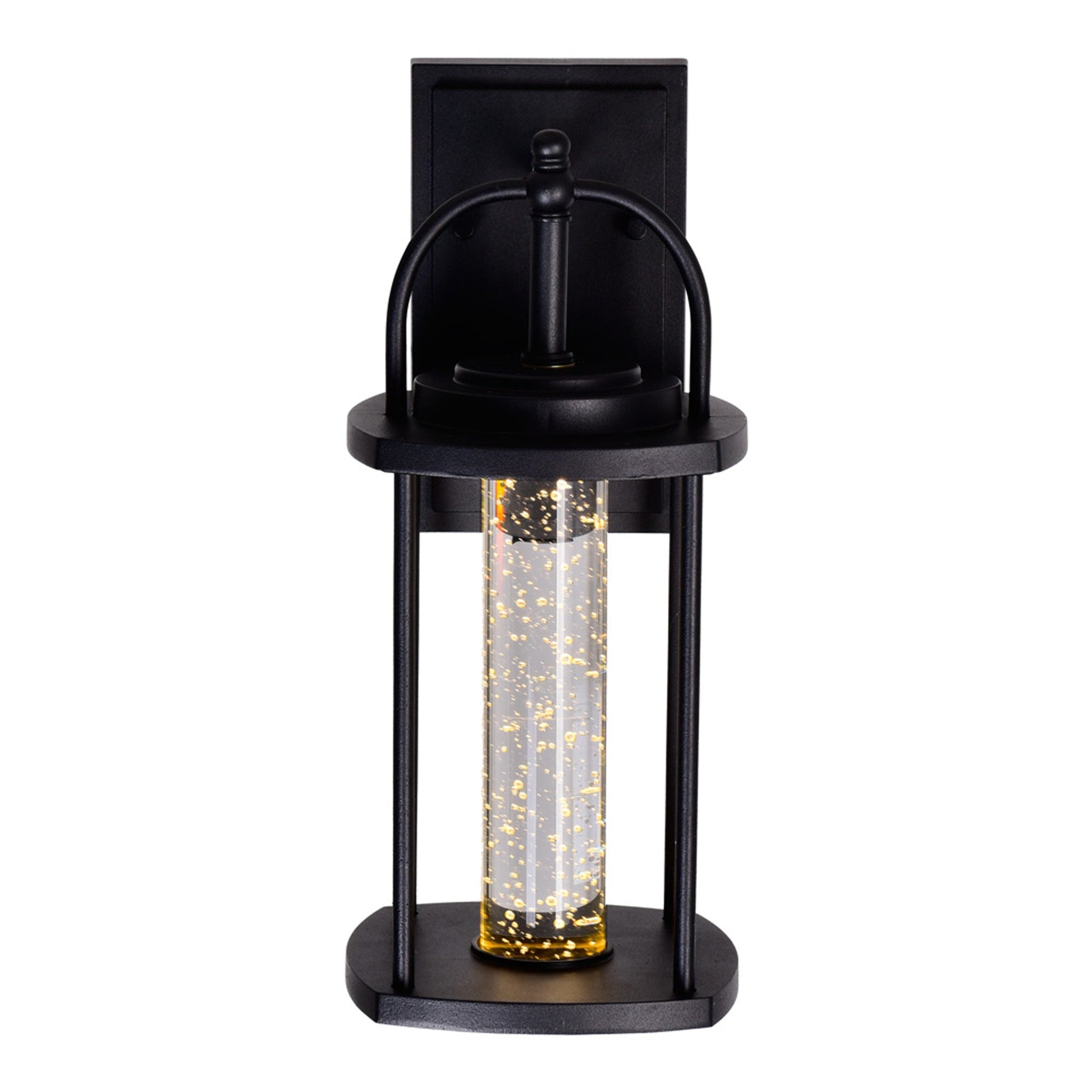 Greenwood LED Black Outdoor Wall Lantern - CWI Lighting