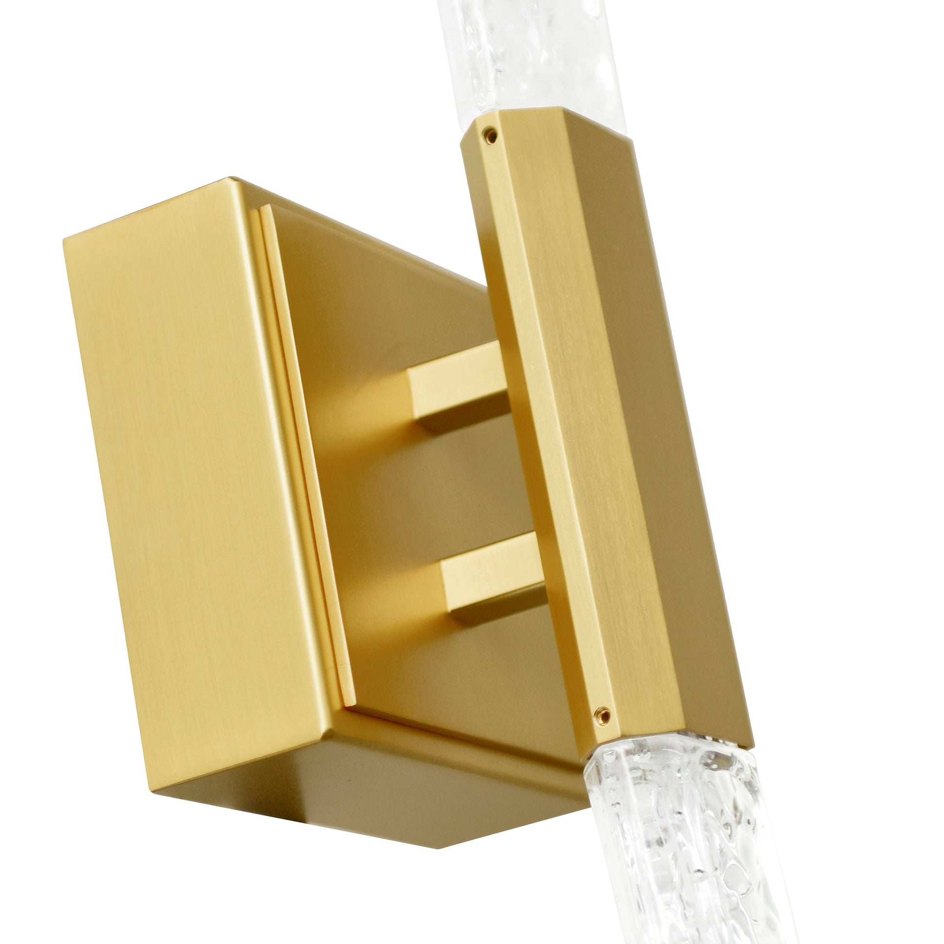 Greta Integrated LED 24in Brass Vanity Light with Handcrafted Glass - CWI Lighting