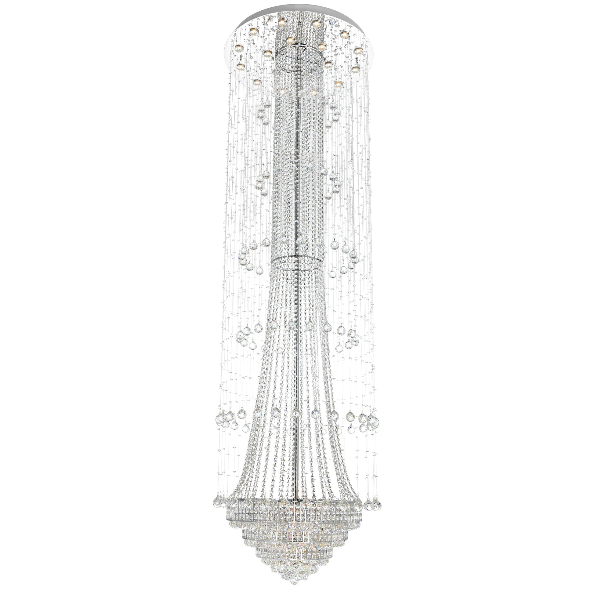 Hallway 32 Light Chandelier With Chrome Finish - CWI Lighting
