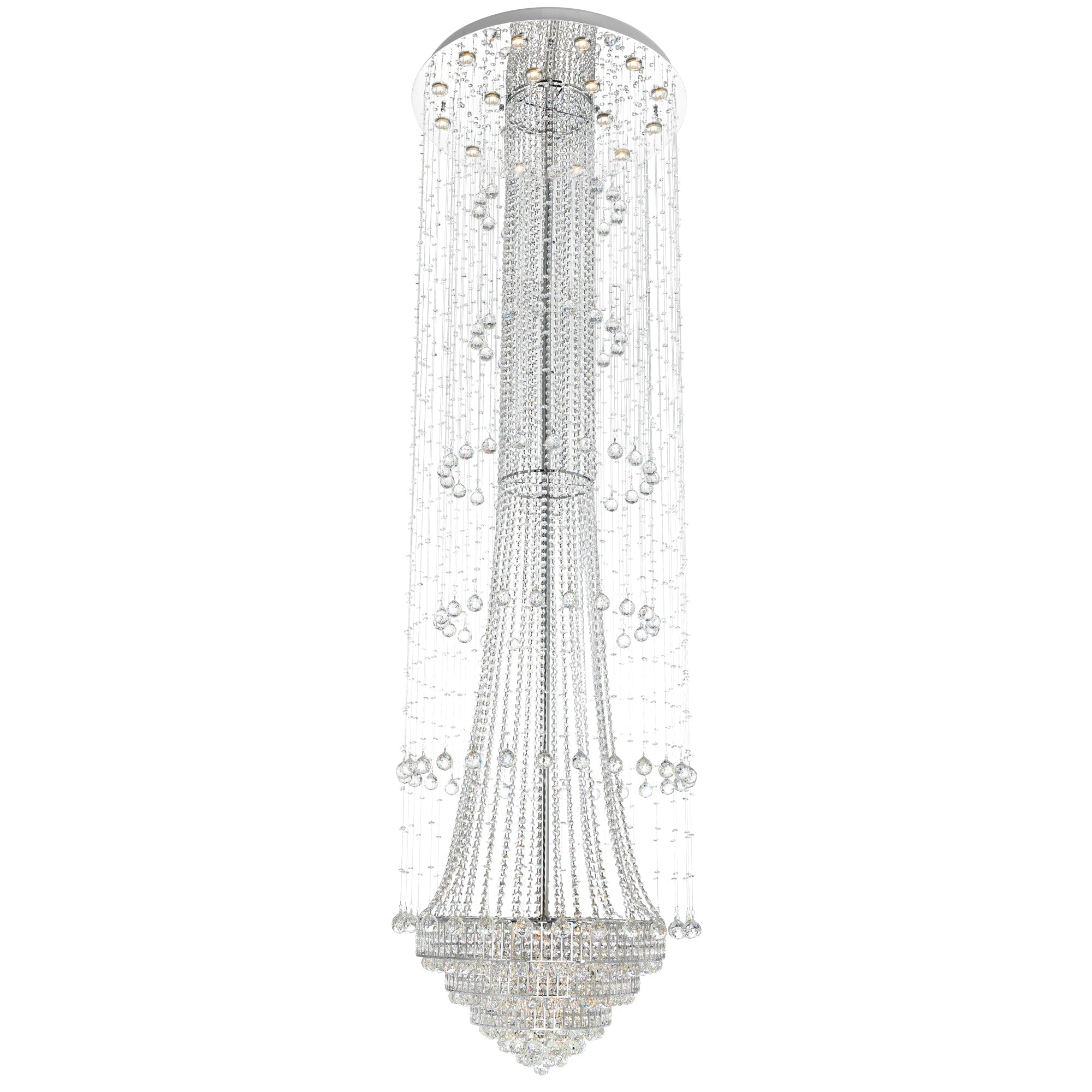 Hallway 32 Light Chandelier With Chrome Finish - CWI Lighting