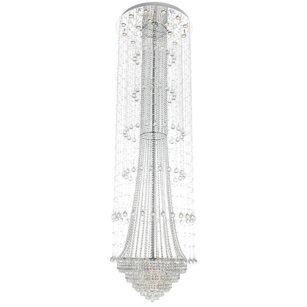 Hallway 32 Light Chandelier With Chrome Finish - CWI Lighting
