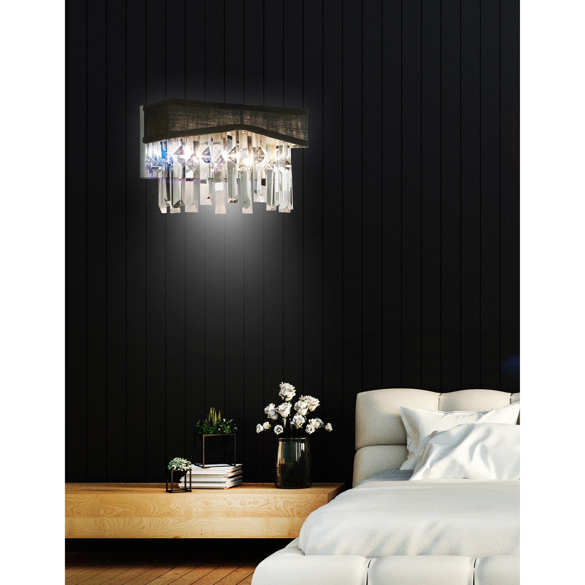 Havely 2 Light Wall Sconce With Chrome Finish - CWI Lighting