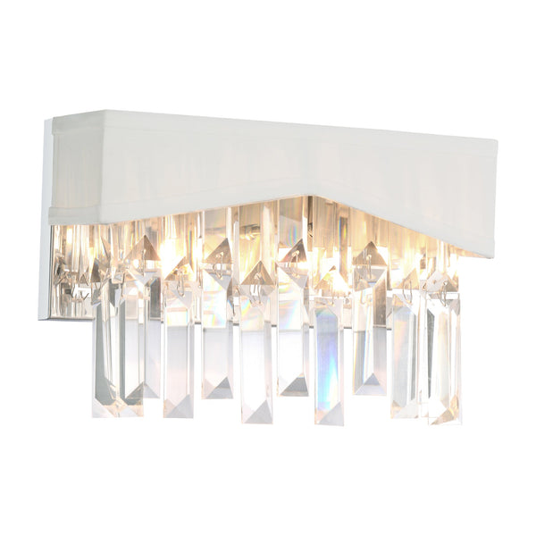 Havely 2 Light Wall Sconce With Chrome Finish - CWI Lighting