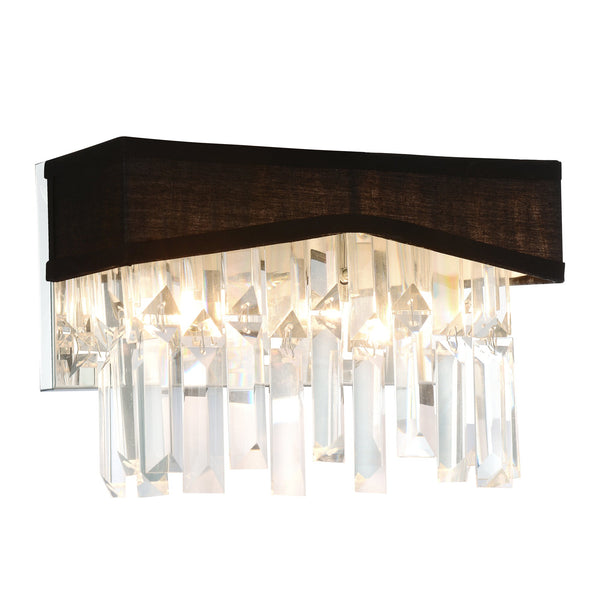Havely 2 Light Wall Sconce With Chrome Finish - CWI Lighting