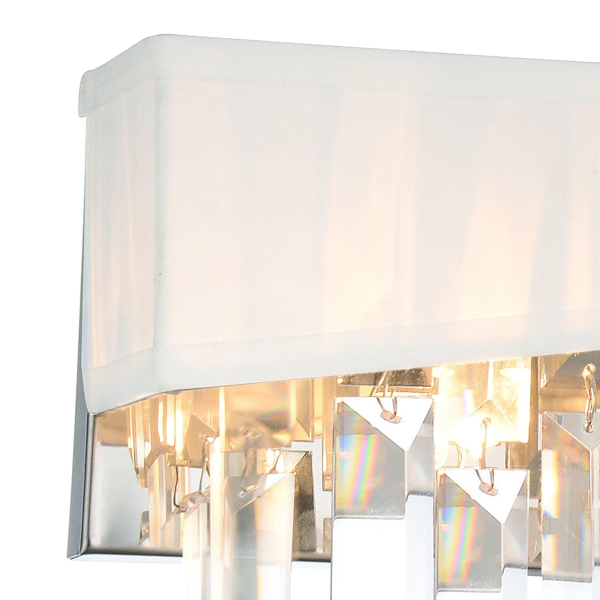 Havely 2 Light Wall Sconce With Chrome Finish - CWI Lighting