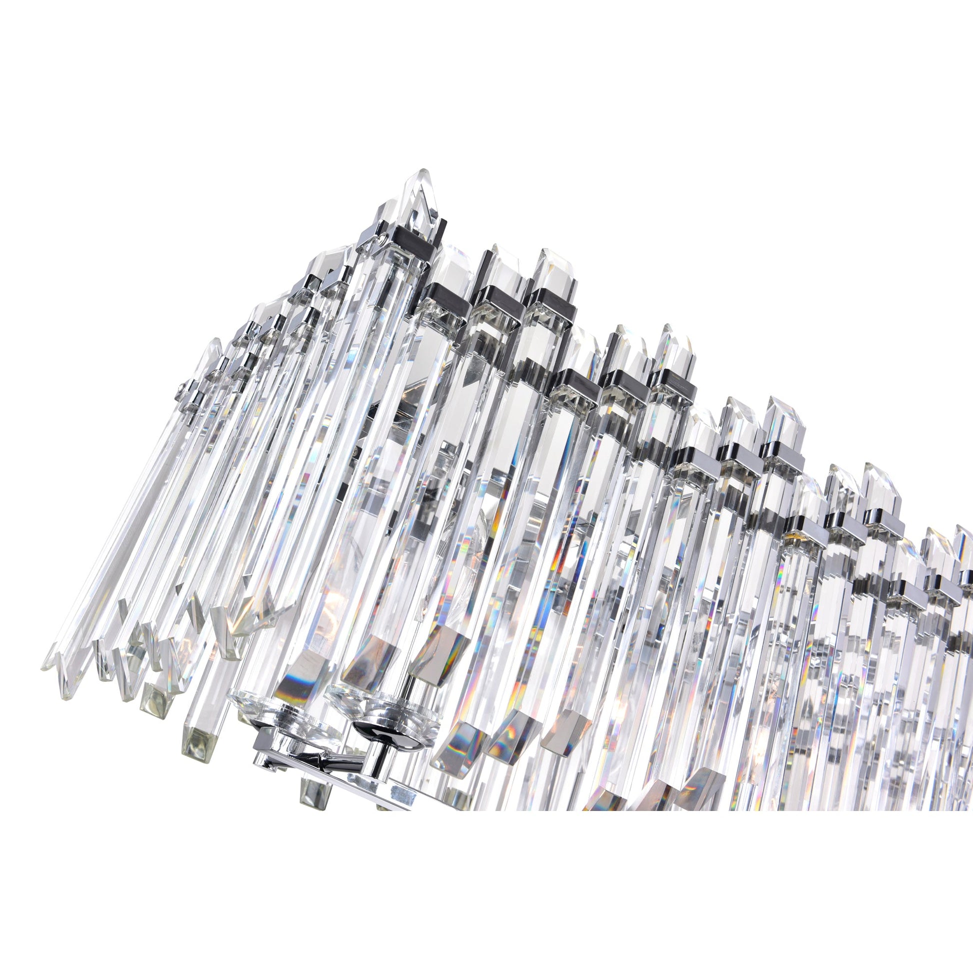 Henrietta 10 Light Chandelier With Chrome Finish - CWI Lighting
