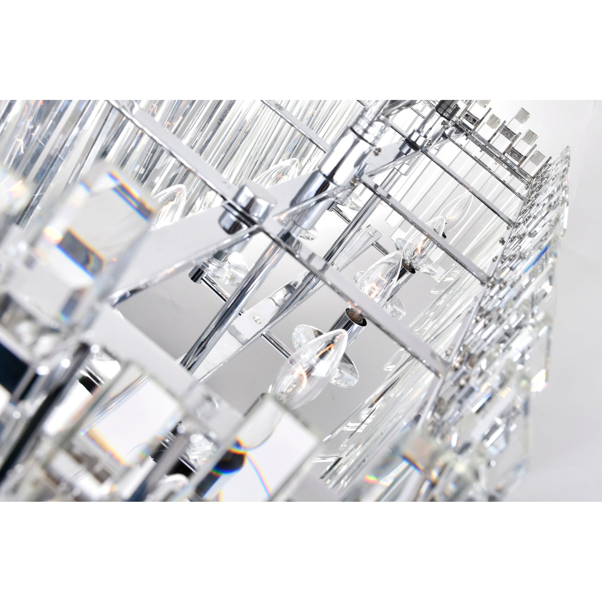 Henrietta 10 Light Chandelier With Chrome Finish - CWI Lighting