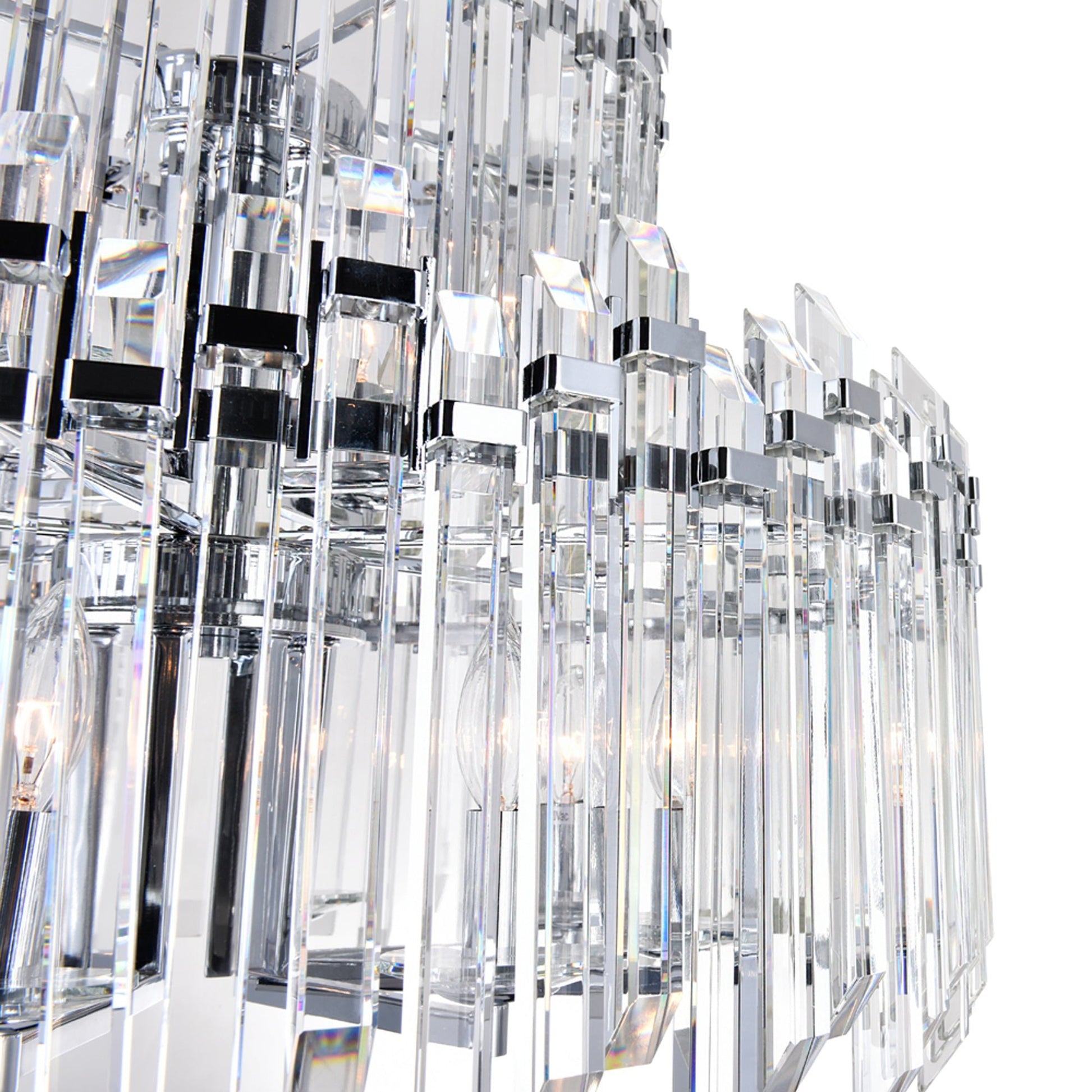Henrietta 12 Light Chandelier With Chrome Finish - CWI Lighting