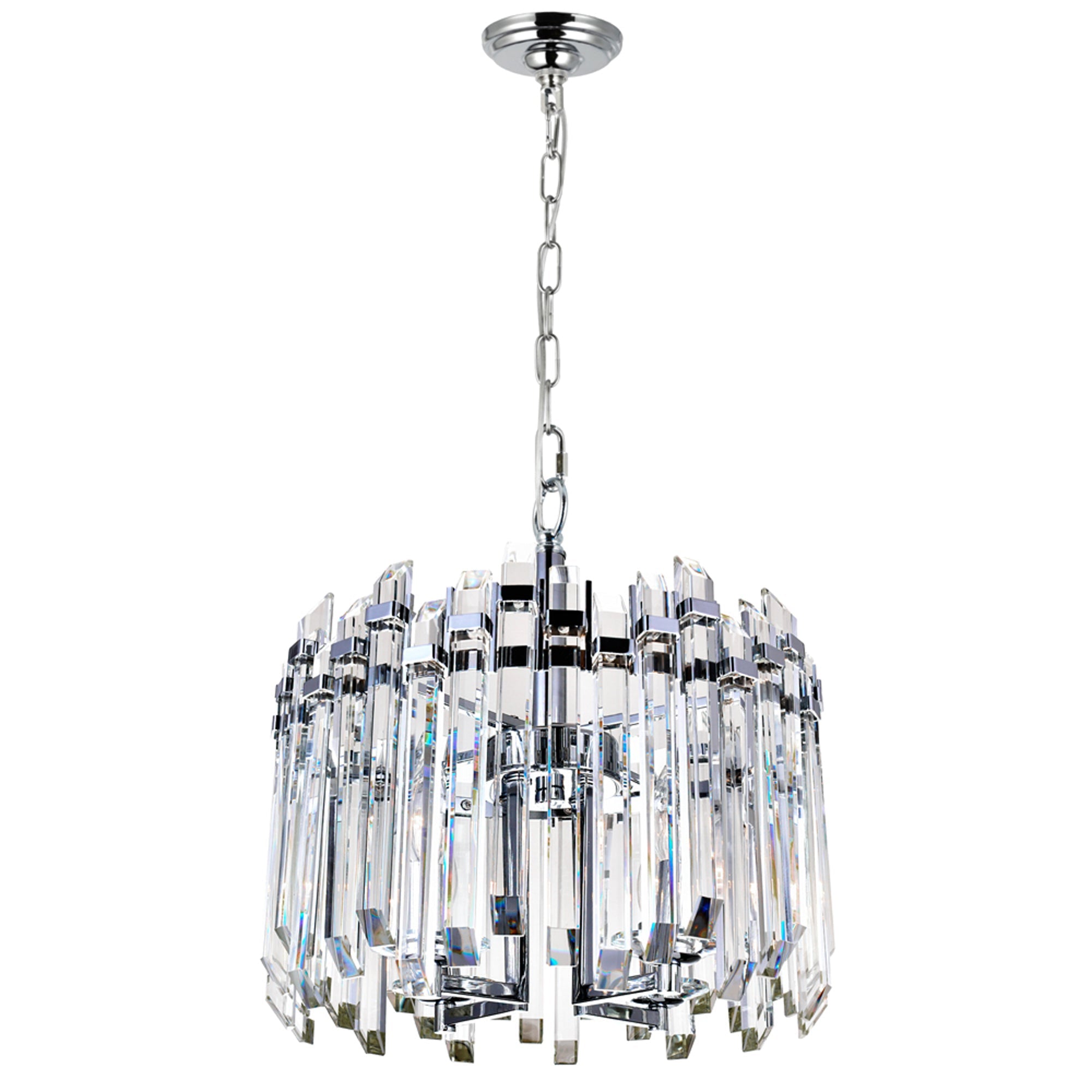 Henrietta 4 Light Chandelier With Chrome Finish - CWI Lighting