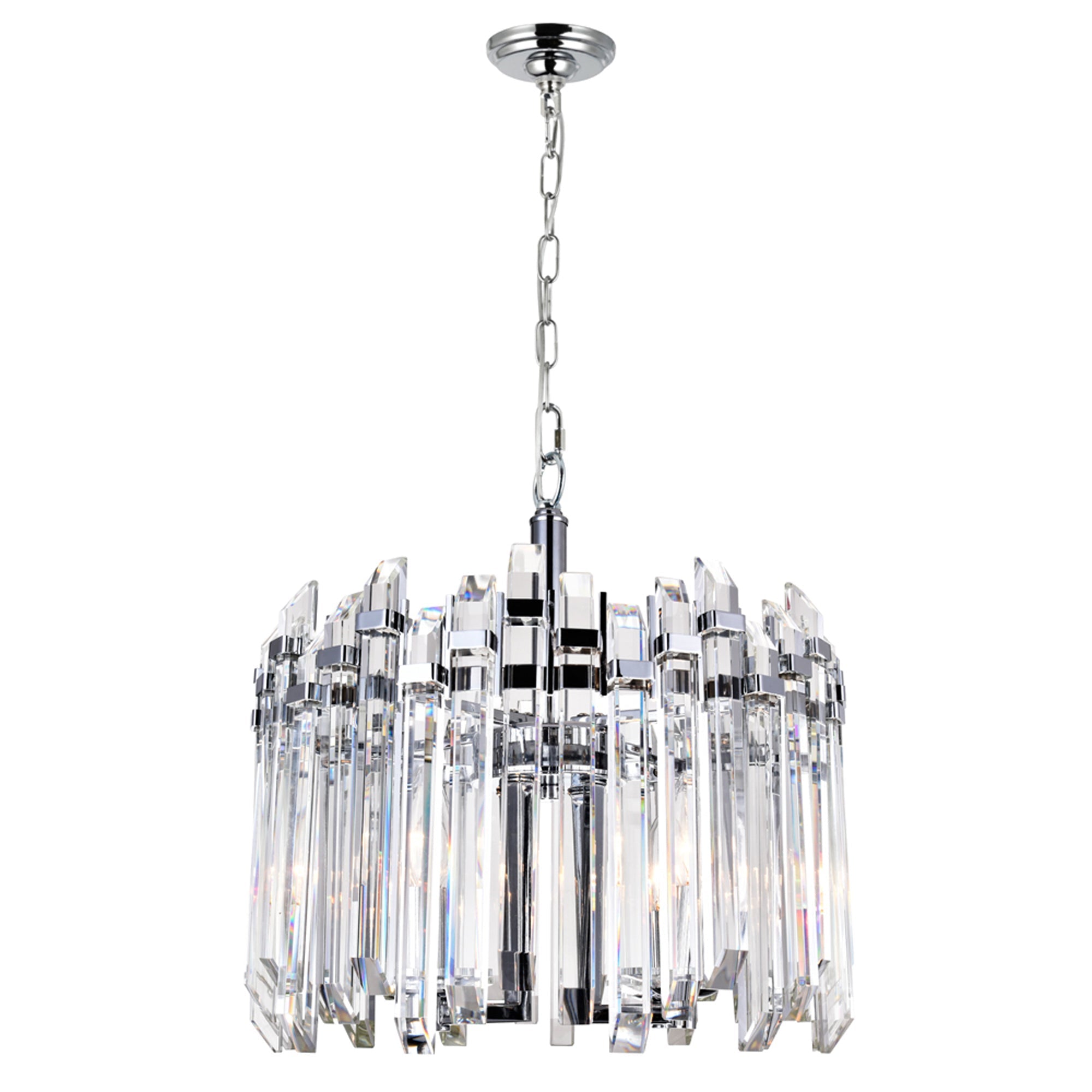 Henrietta 4 Light Chandelier With Chrome Finish - CWI Lighting