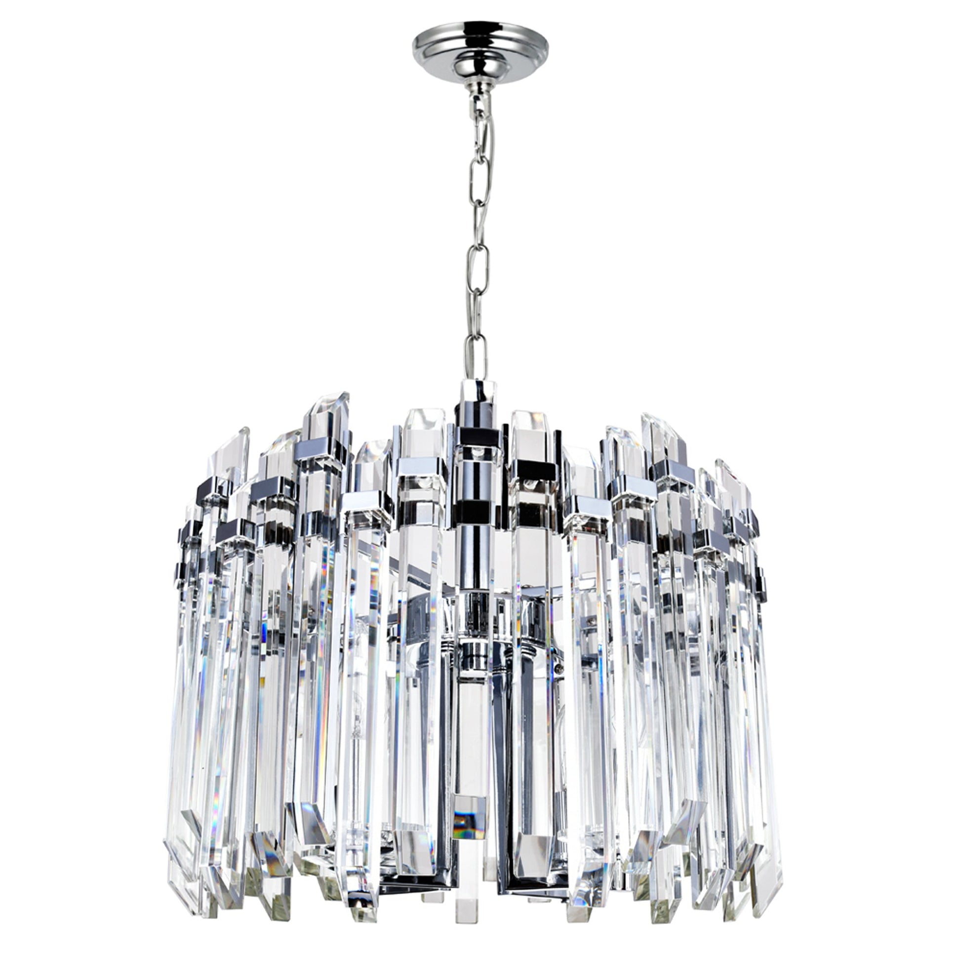 Henrietta 4 Light Chandelier With Chrome Finish - CWI Lighting