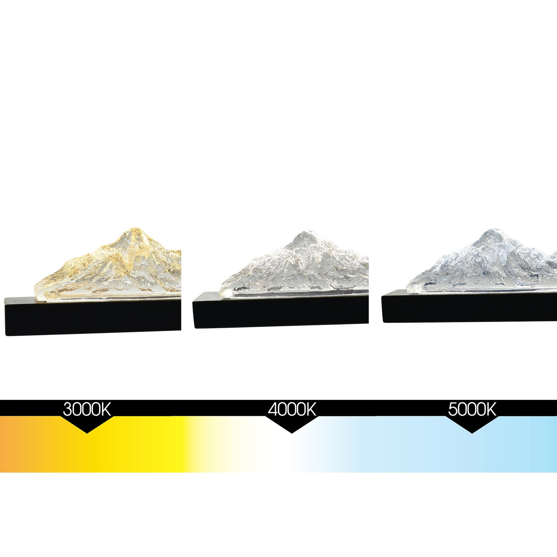 Himalayas Integrated LED 26in Black Vanity Light with Handcrafted Glass - CWI Lighting