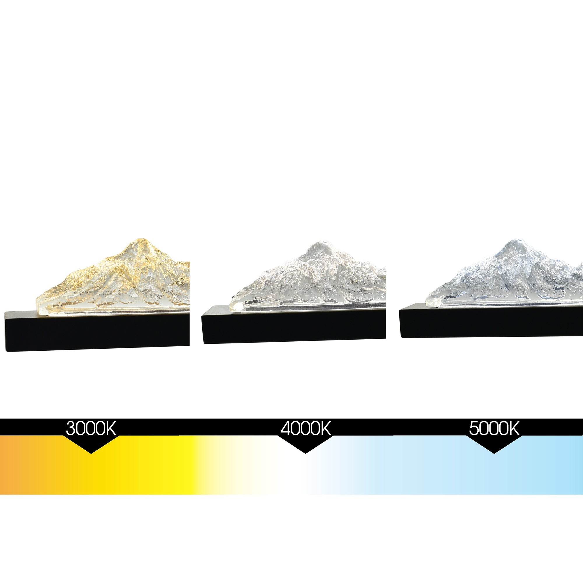 Himalayas Integrated LED 26in Black Vanity Light with Handcrafted Glass - CWI Lighting