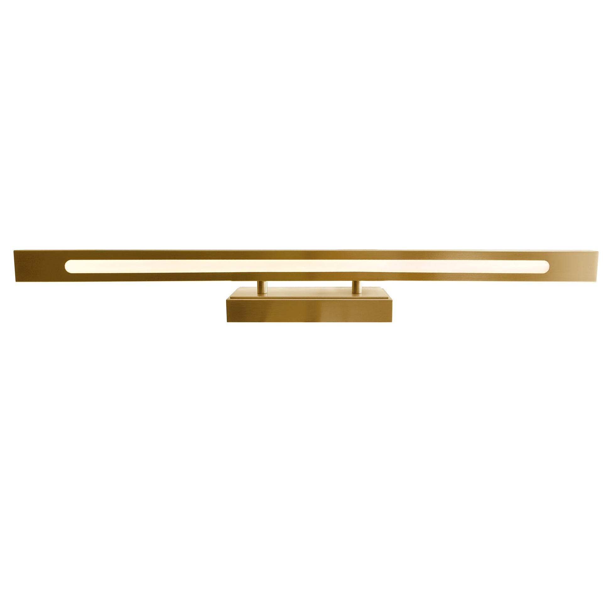Himalayas Integrated LED 36in Brass Vanity Light with Handcrafted Glass - CWI Lighting