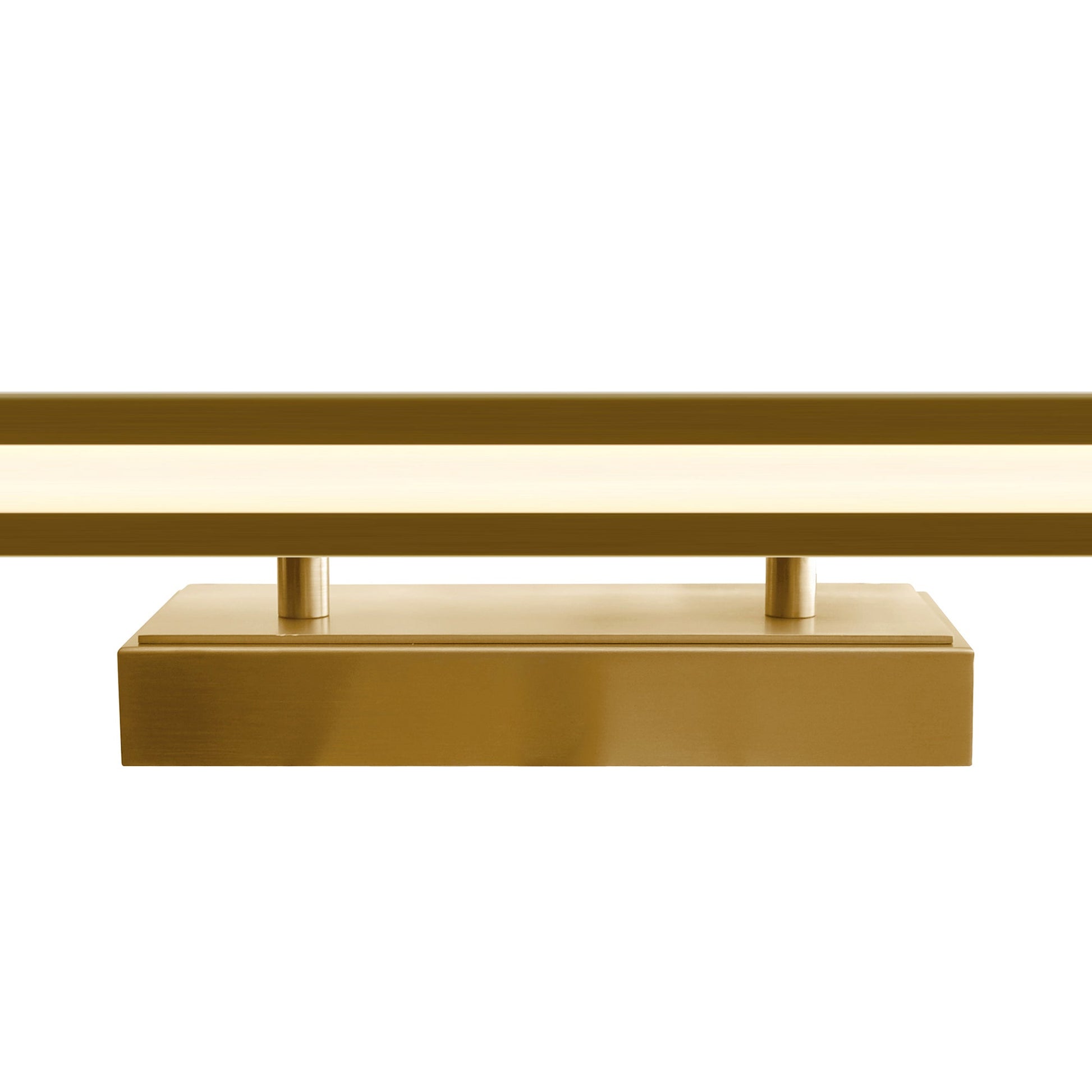 Himalayas Integrated LED 36in Brass Vanity Light with Handcrafted Glass - CWI Lighting