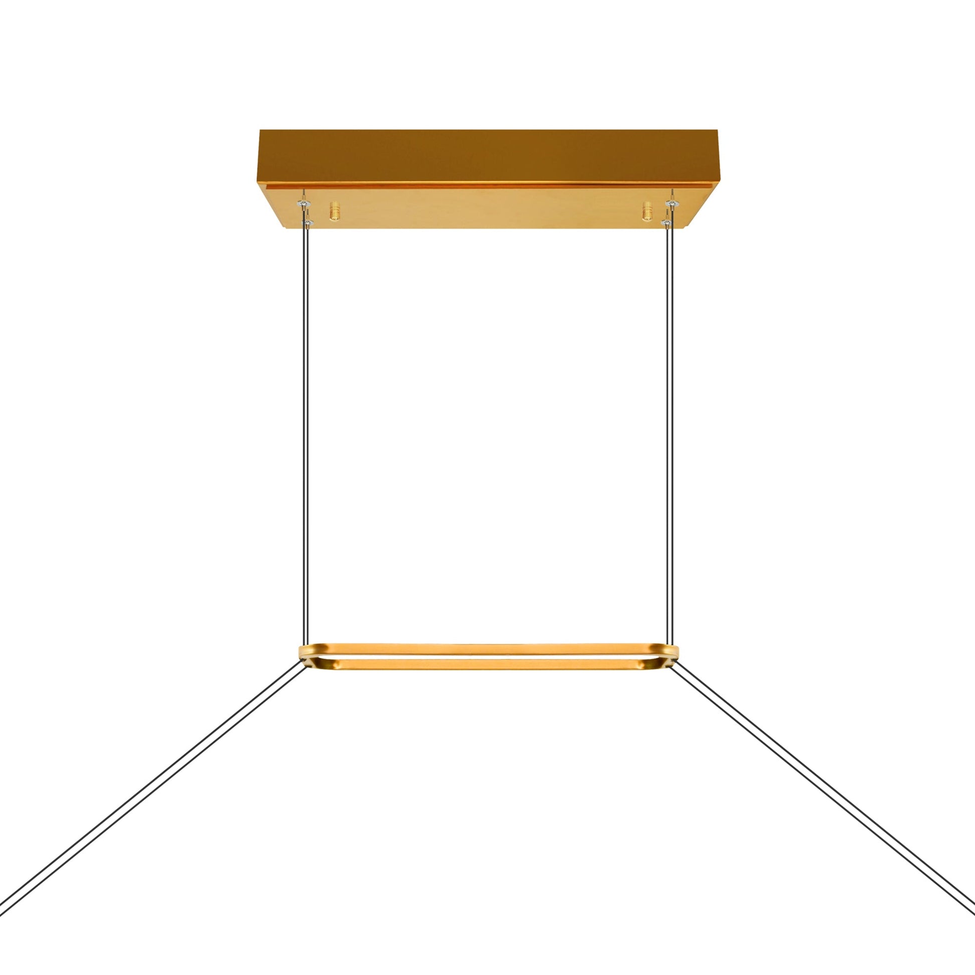 Himalayas Integrated LED 48in Brass Chandelier with Handcrafted Glass - CWI Lighting