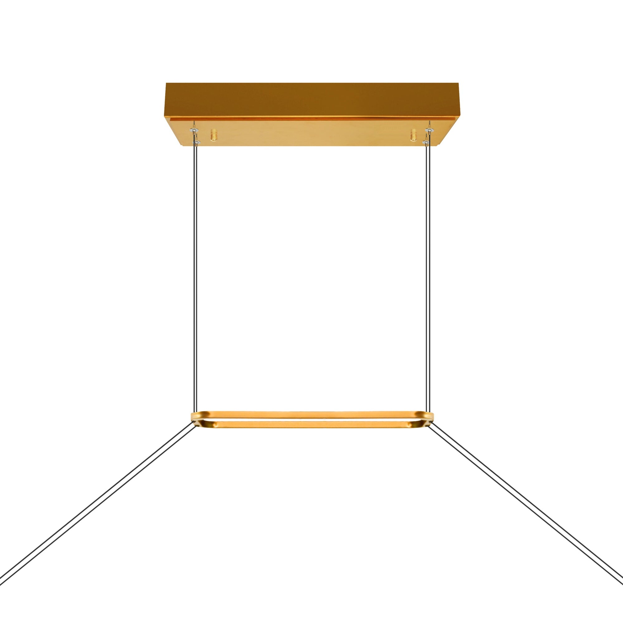 Himalayas Integrated LED 48in Brass Chandelier with Handcrafted Glass - CWI Lighting