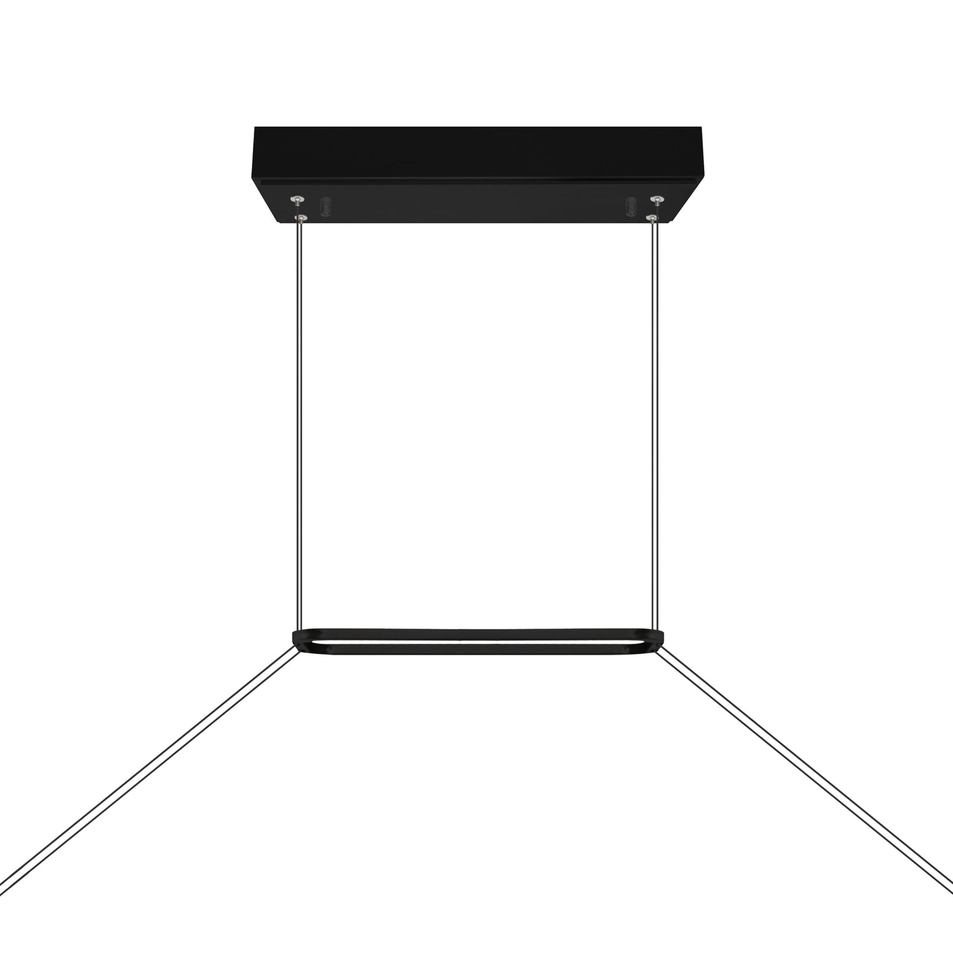 Himalayas Integrated LED 62in Black Chandelier with Handcrafted Glass - CWI Lighting