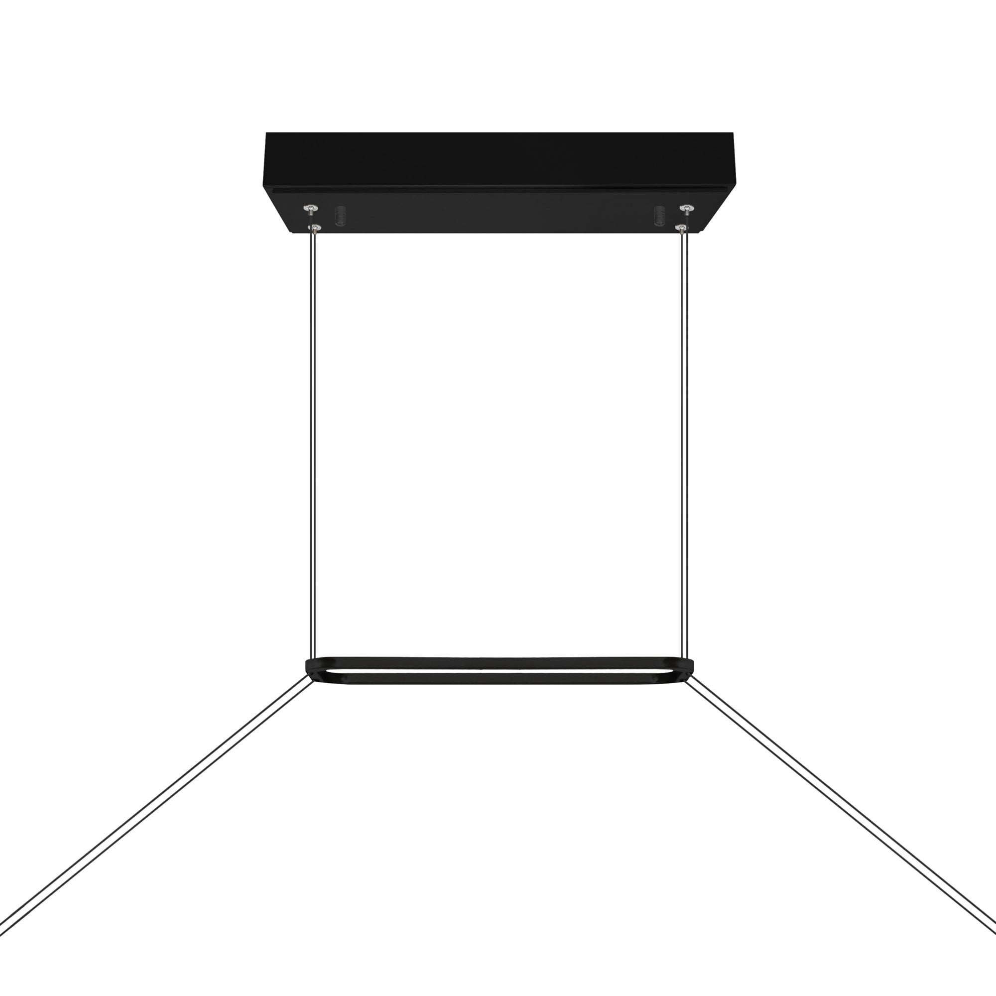 Himalayas Integrated LED 62in Black Chandelier with Handcrafted Glass - CWI Lighting