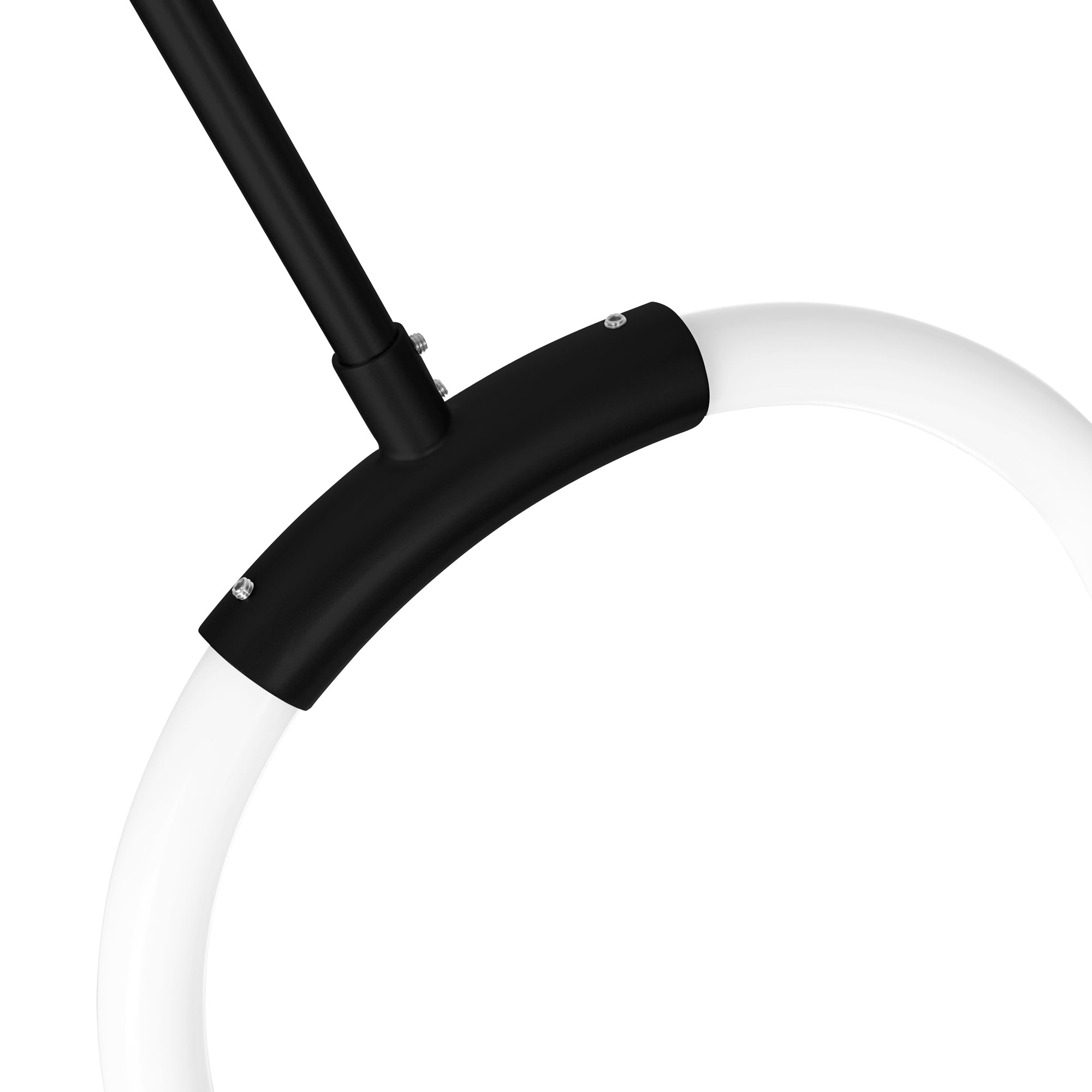 Hoops Integrated LED 10in Black Mini Pendant - CWI Lighting