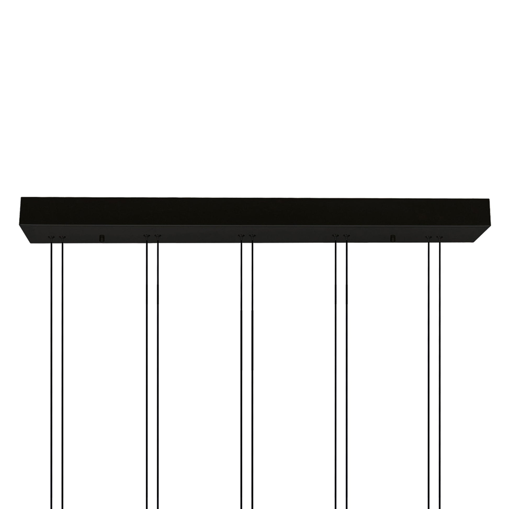 Hoops Integrated LED 23in 5 Ring Black Chandelier - CWI Lighting