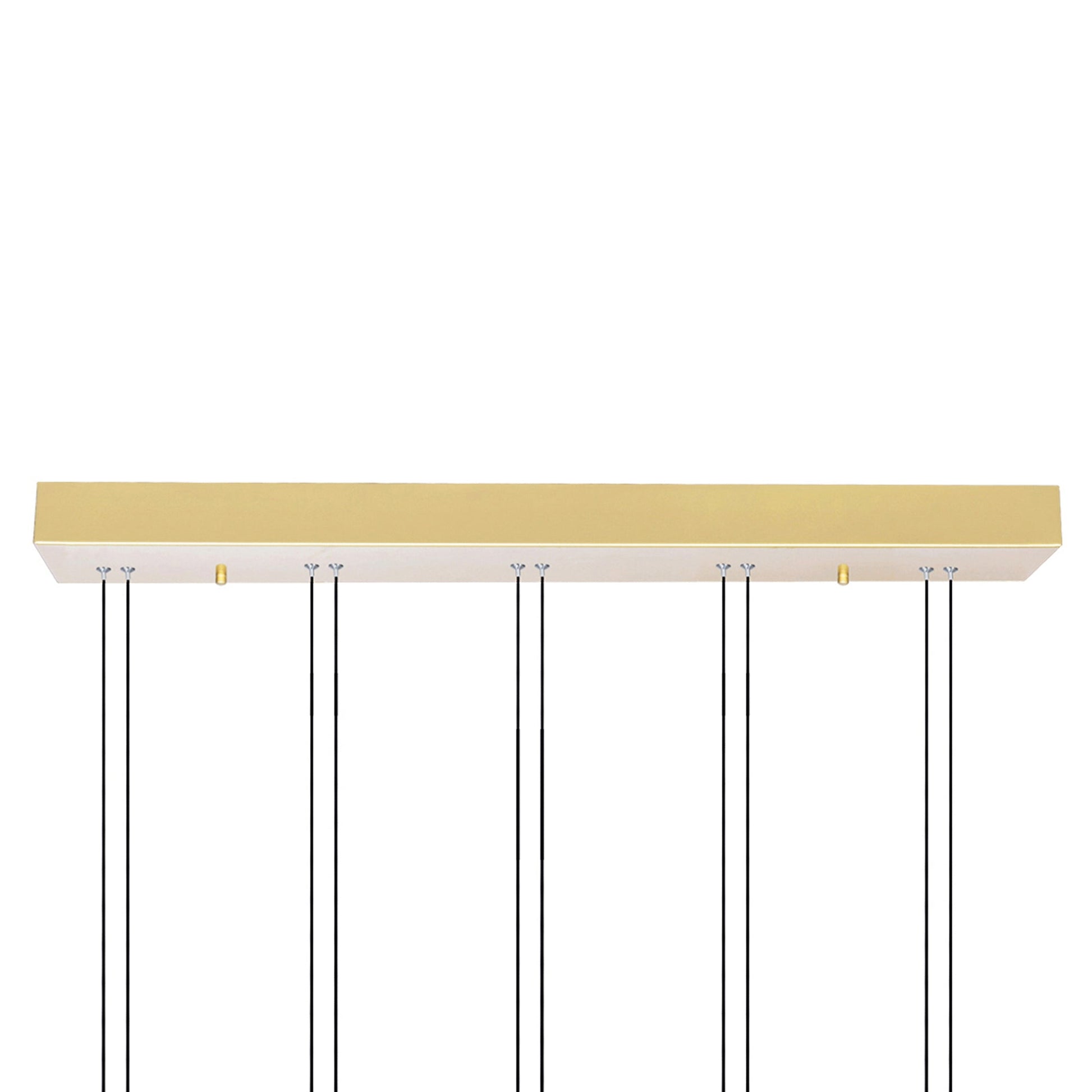 Hoops Integrated LED 23in 5 Ring Satin Gold Chandelier - CWI Lighting