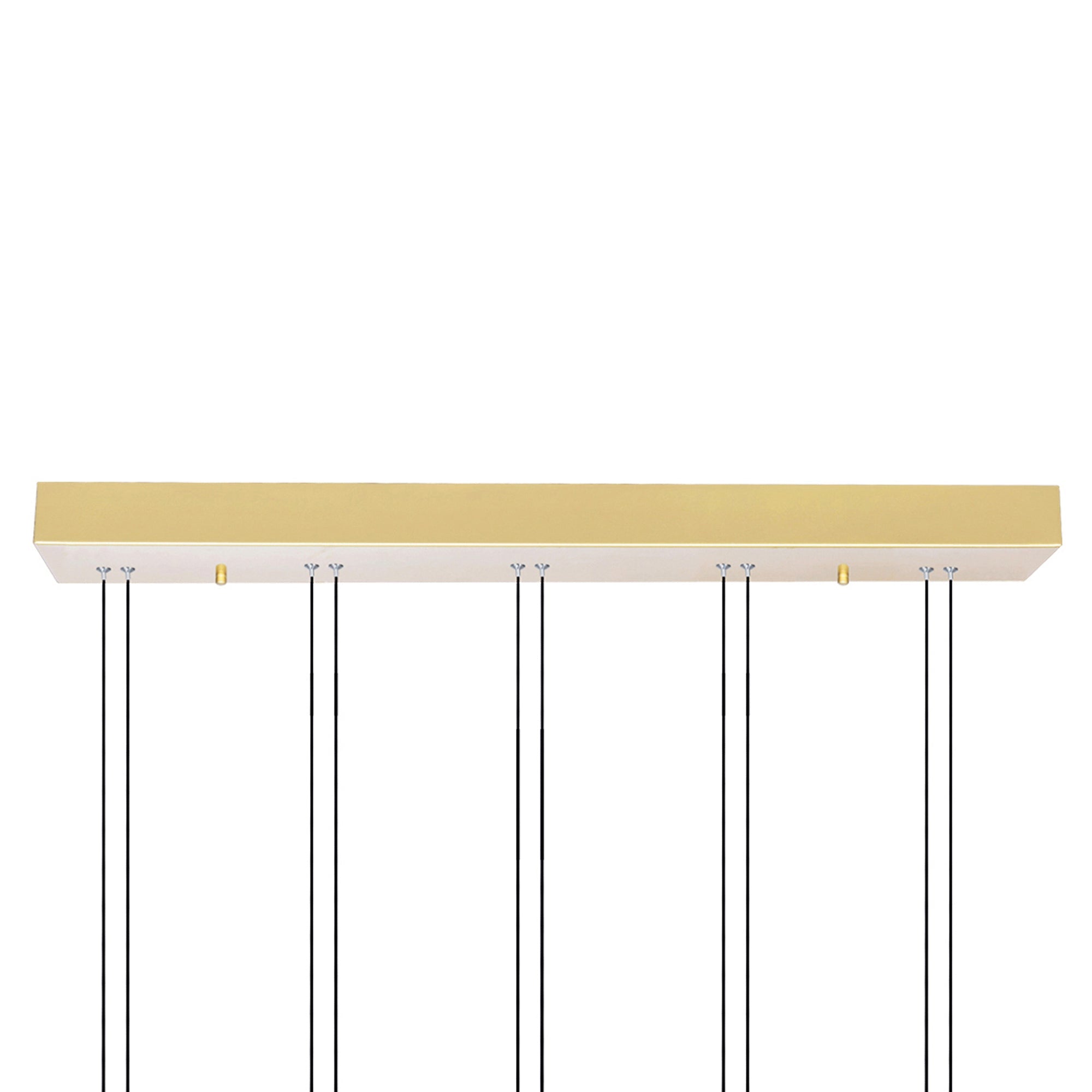 Hoops Integrated LED 23in 5 Ring Satin Gold Chandelier - CWI Lighting
