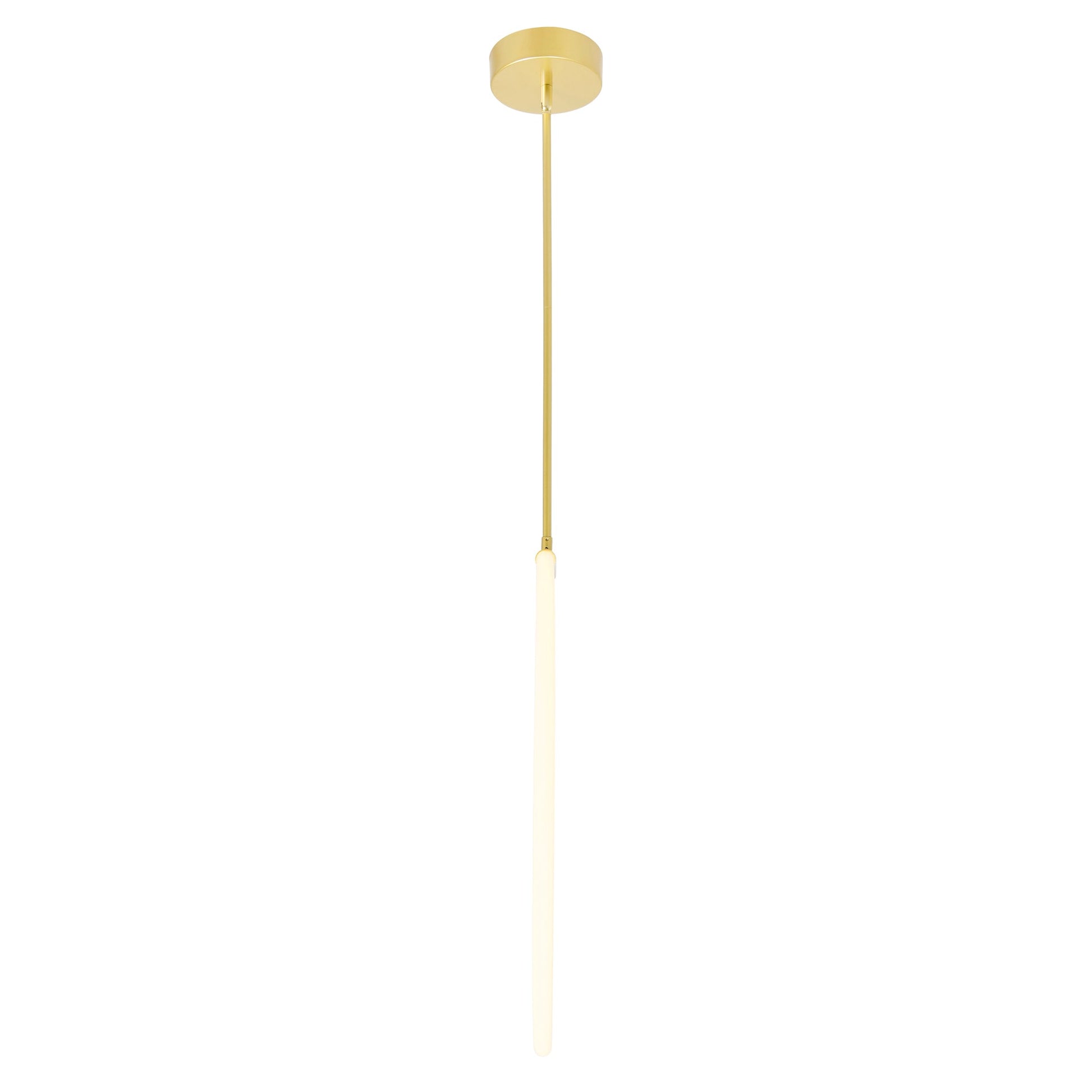 Hoops Integrated LED 24in Satin Gold Chandelier - CWI Lighting