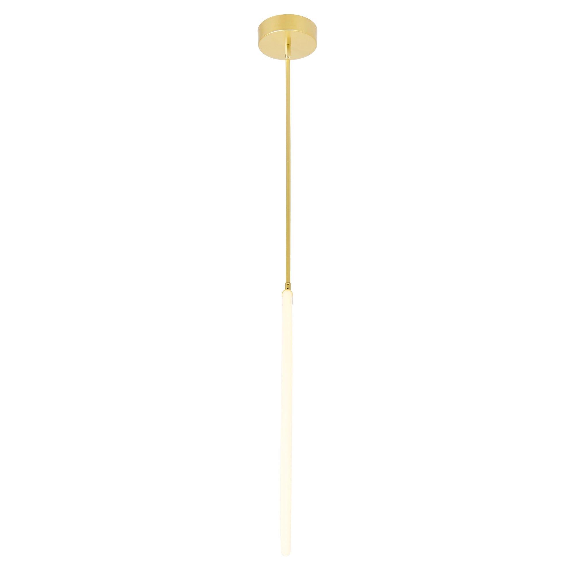 Hoops Integrated LED 24in Satin Gold Chandelier - CWI Lighting