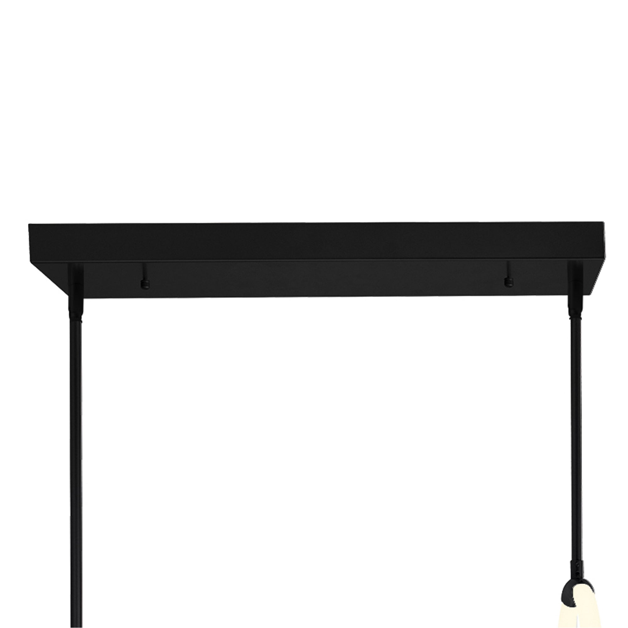 Hoops Integrated LED Geometric Black Chandelier - CWI Lighting