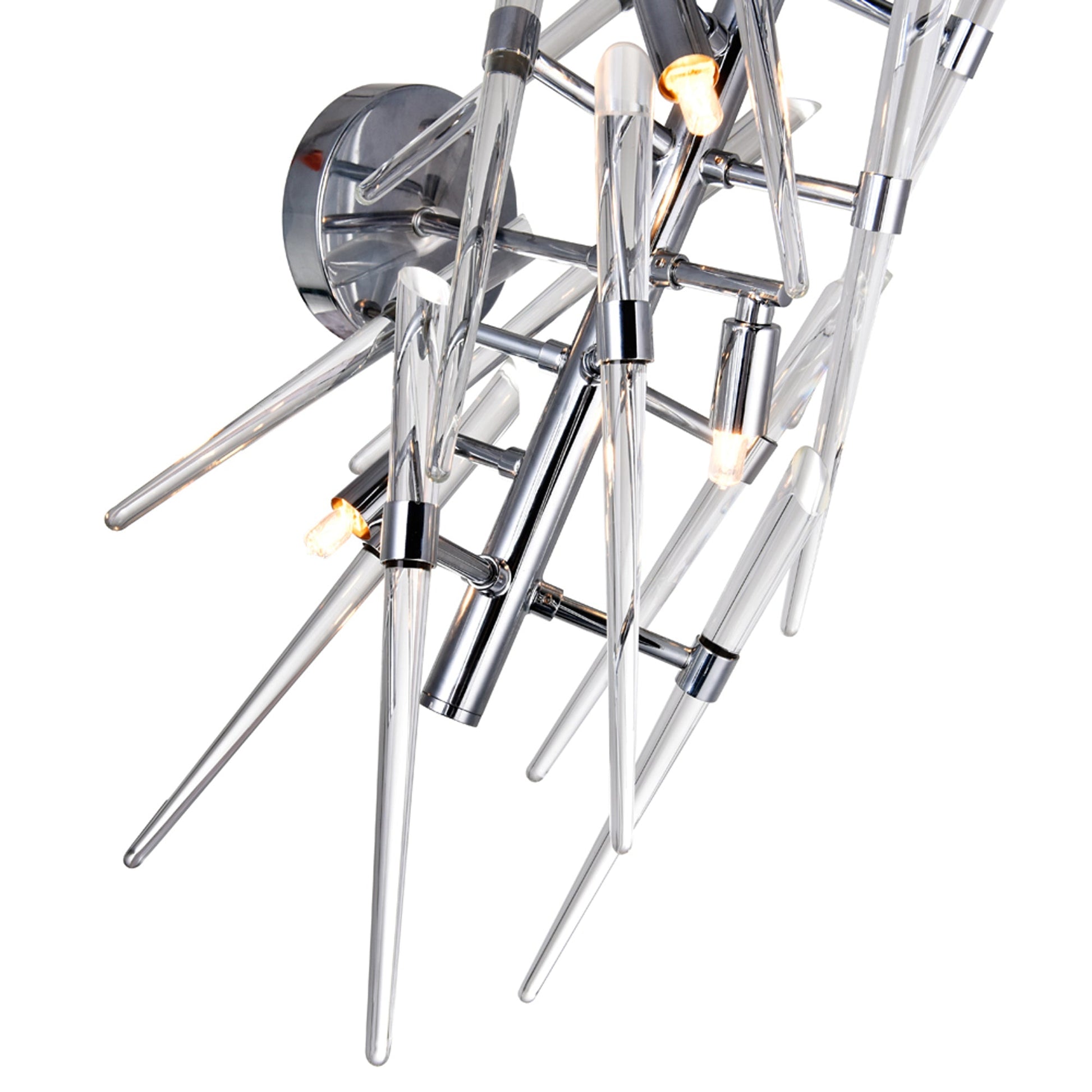 Icicle 3 Light 11in Chrome Wall Light - CWI Lighting