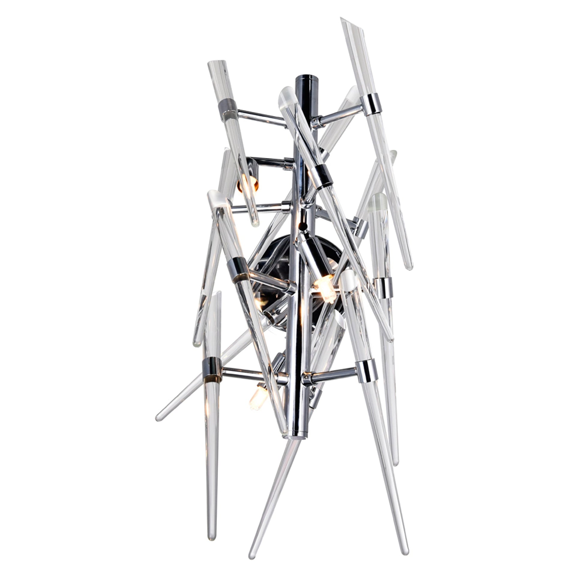 Icicle 3 Light 11in Chrome Wall Light - CWI Lighting