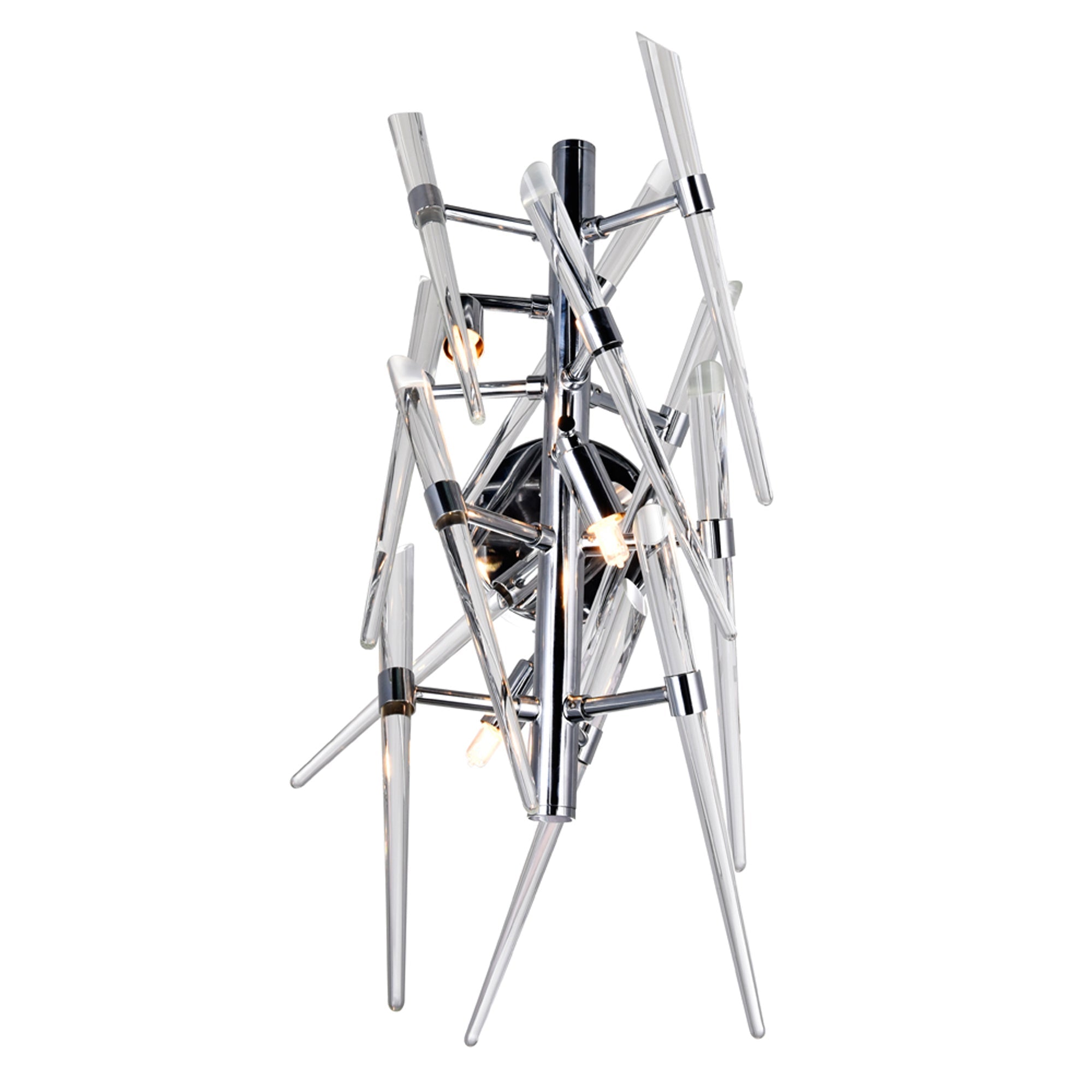 Icicle 3 Light 11in Chrome Wall Light - CWI Lighting