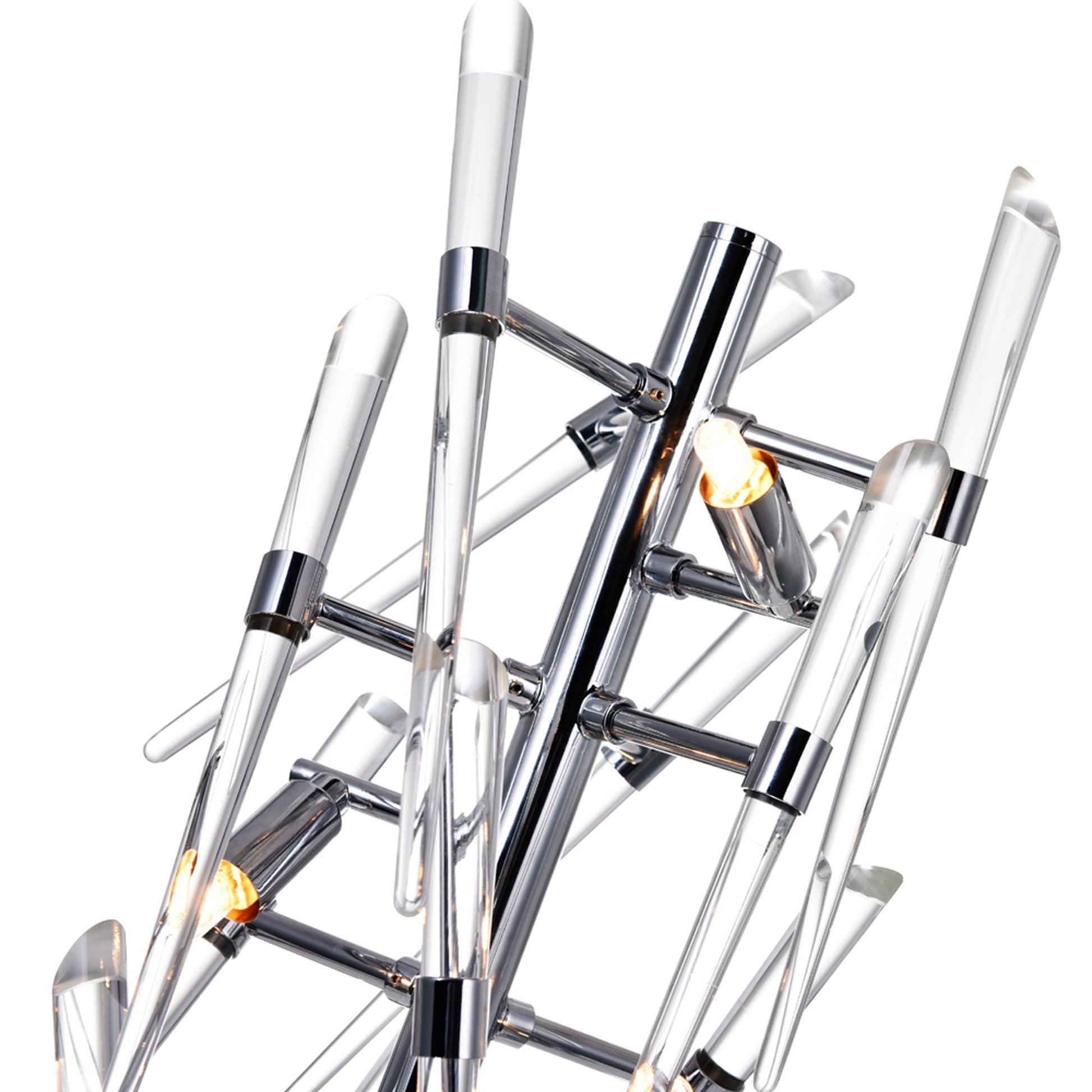 Icicle 3 Light 25in Chrome Table Lamp - CWI Lighting